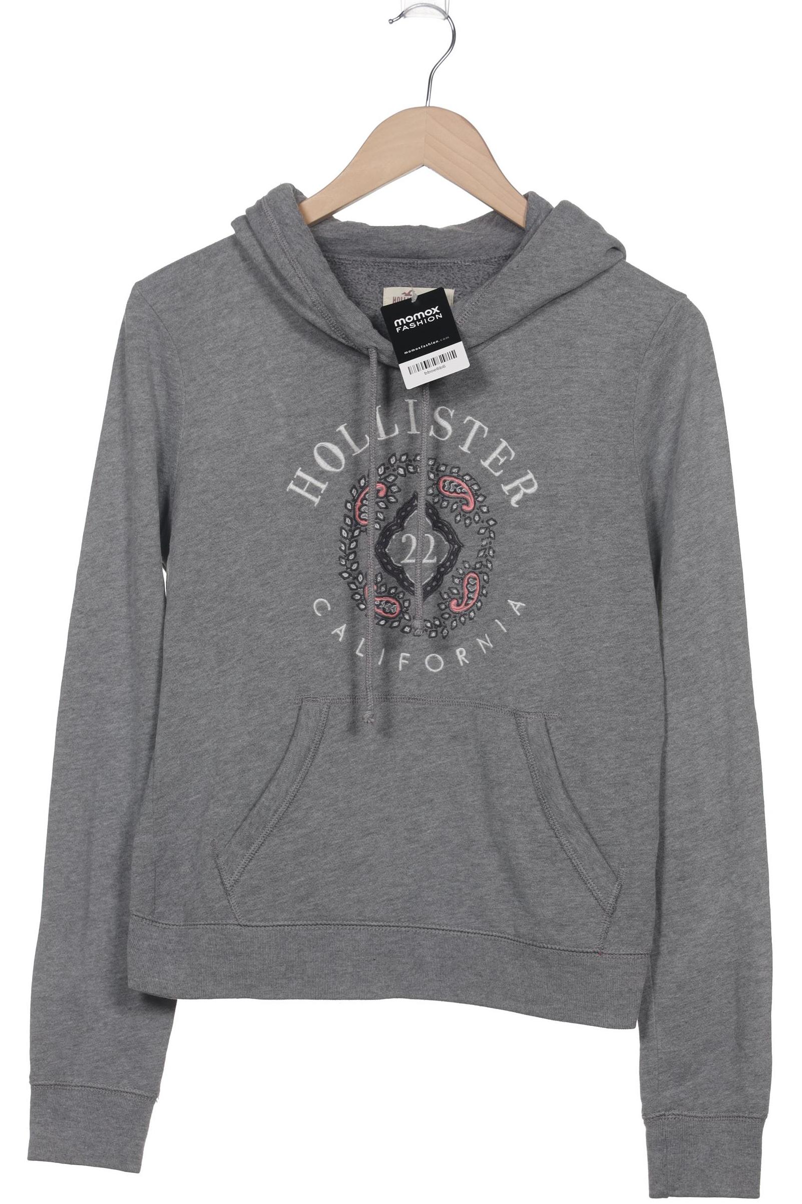 

Hollister Damen Kapuzenpullover, grau, Gr. 36
