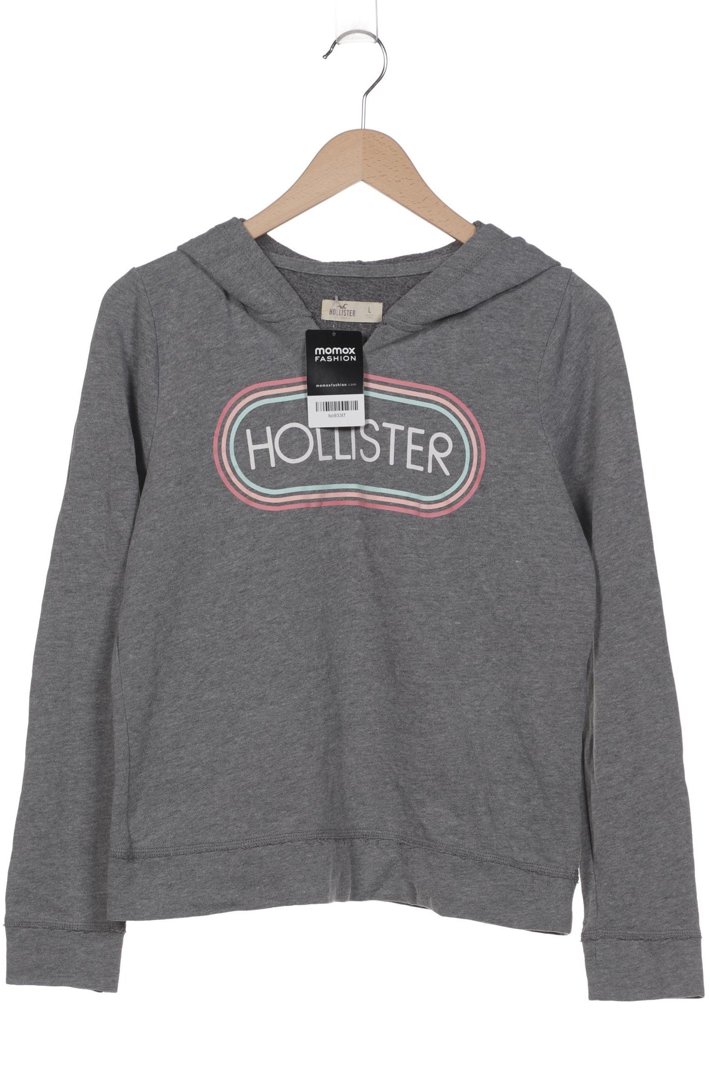 

Hollister Damen Kapuzenpullover, grau, Gr. 42