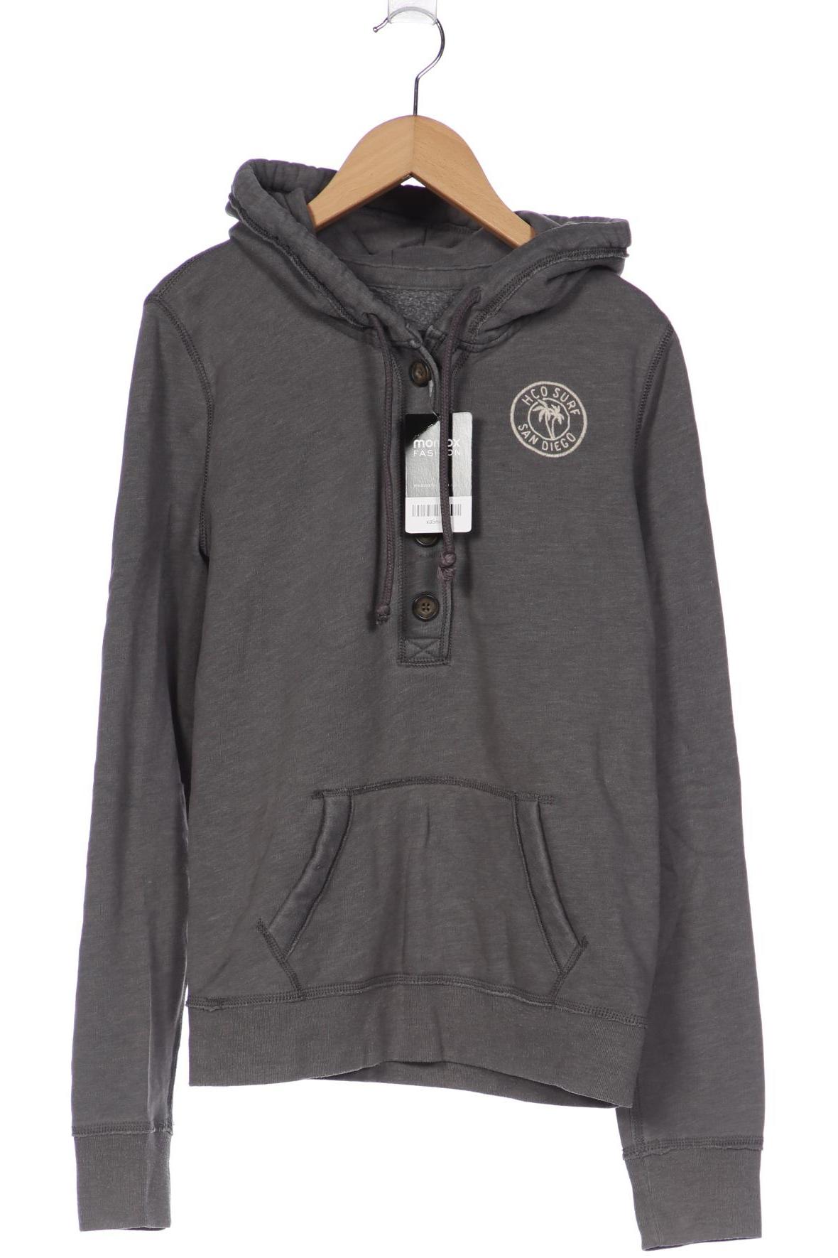 

Hollister Damen Kapuzenpullover, grau, Gr. 42