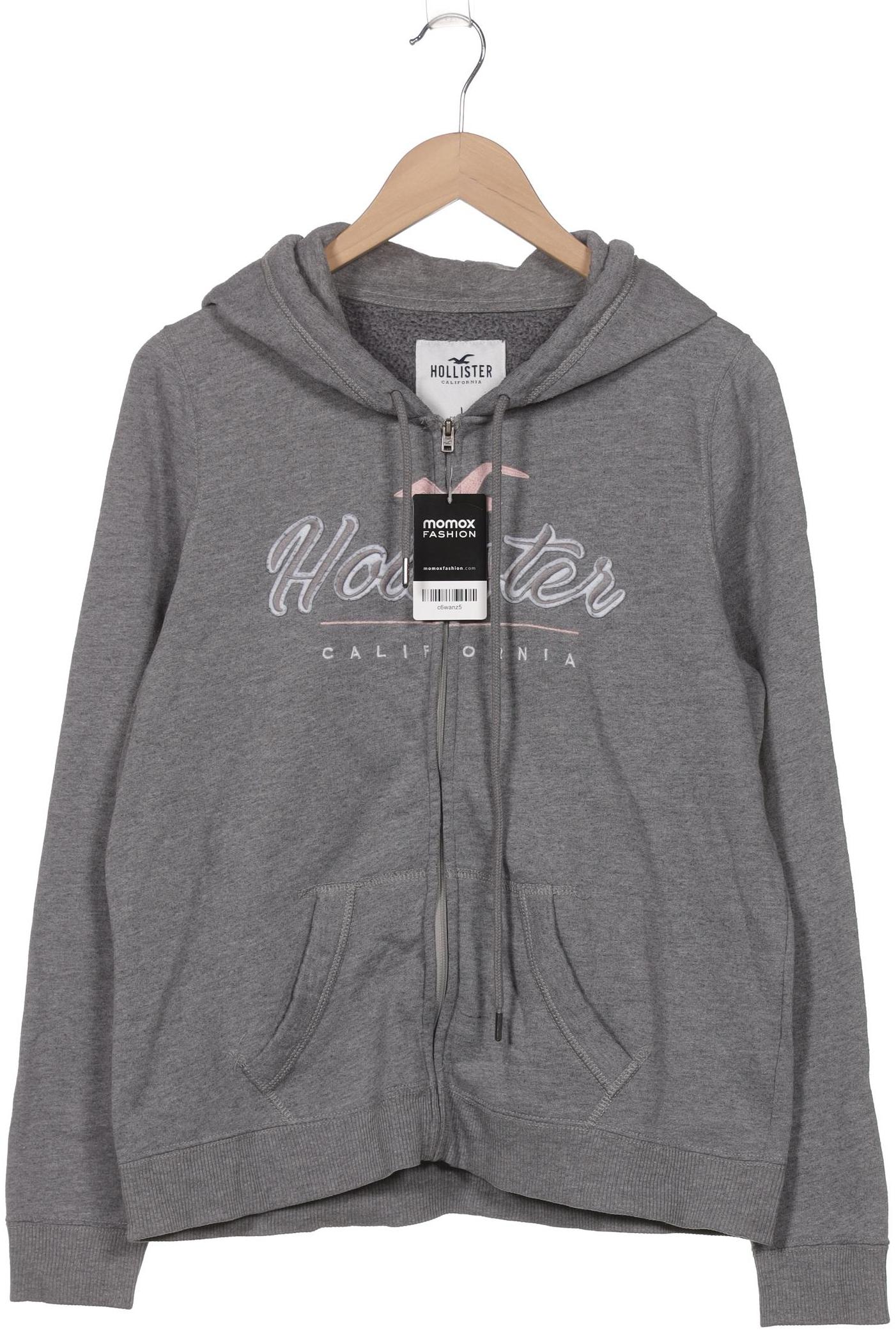 

Hollister Damen Kapuzenpullover, grau, Gr. 42