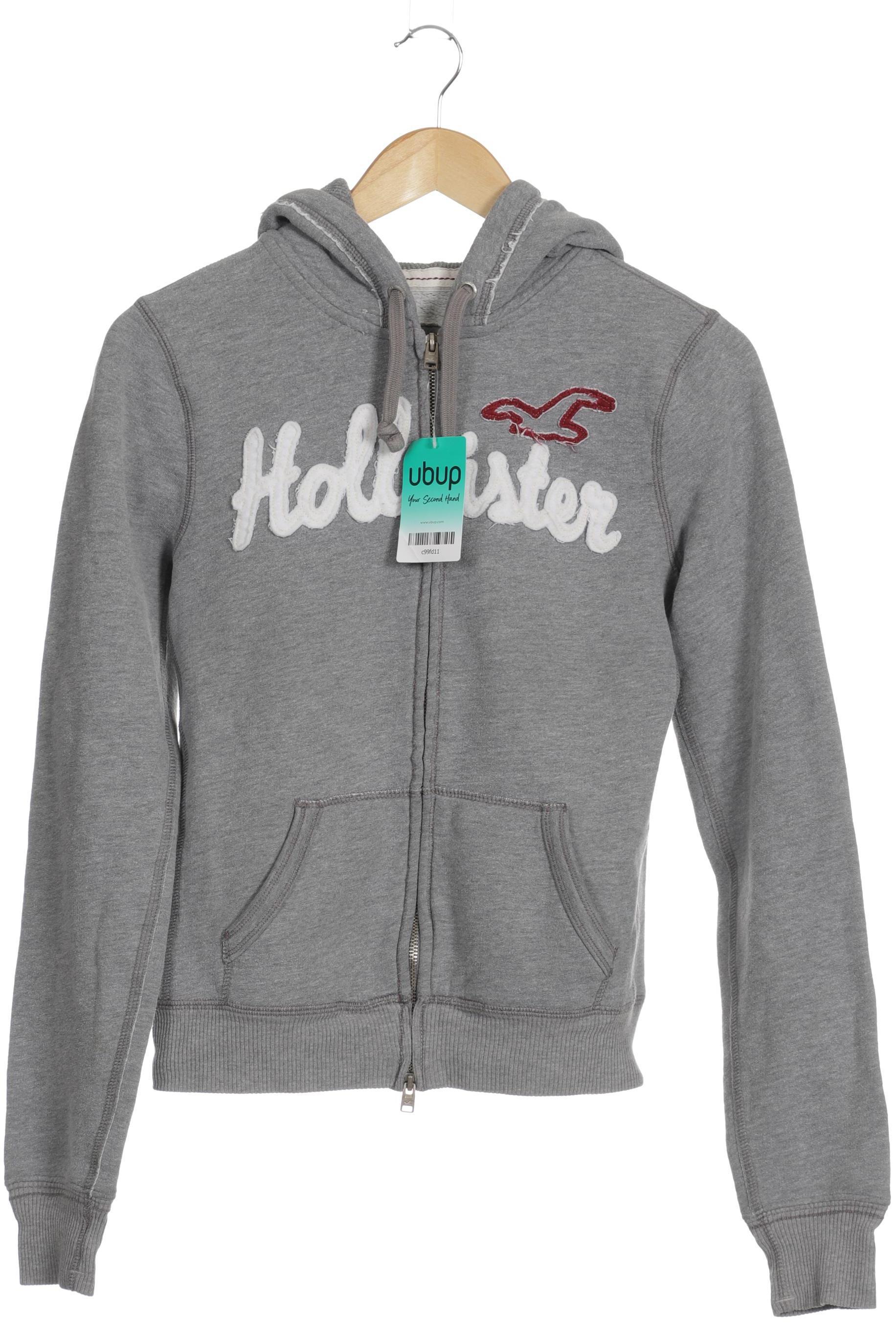 

Hollister Damen Kapuzenpullover, grau, Gr.