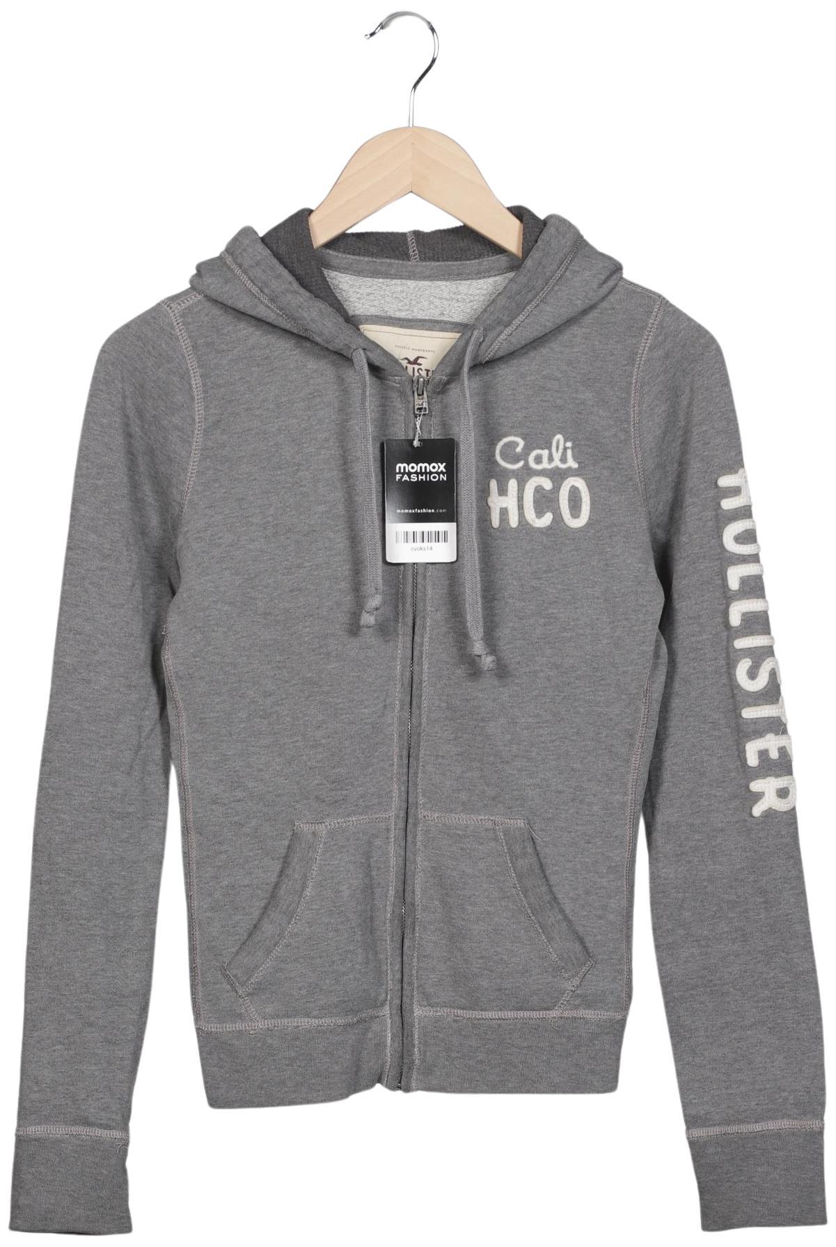 

Hollister Damen Kapuzenpullover, grau, Gr. 36