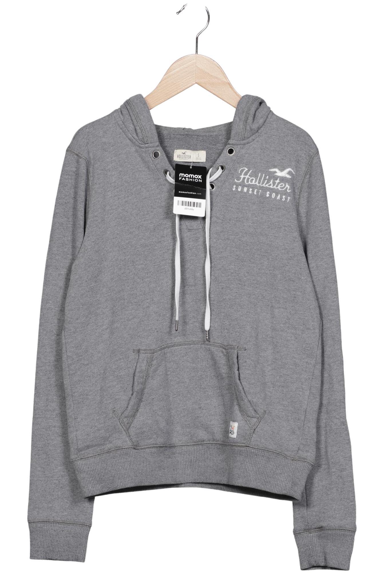 

Hollister Damen Kapuzenpullover, grau, Gr. 36