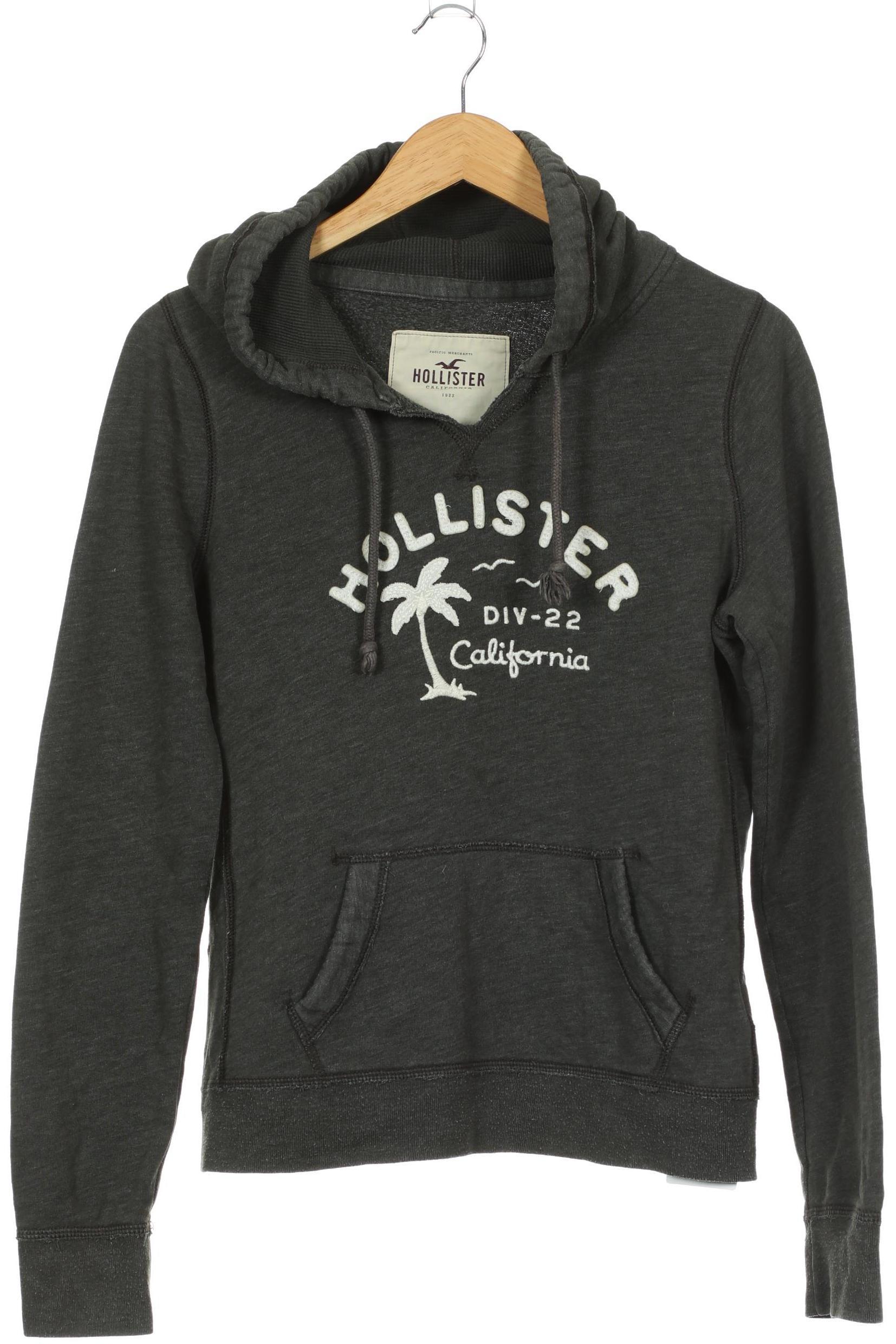

Hollister Damen Kapuzenpullover, grau, Gr.