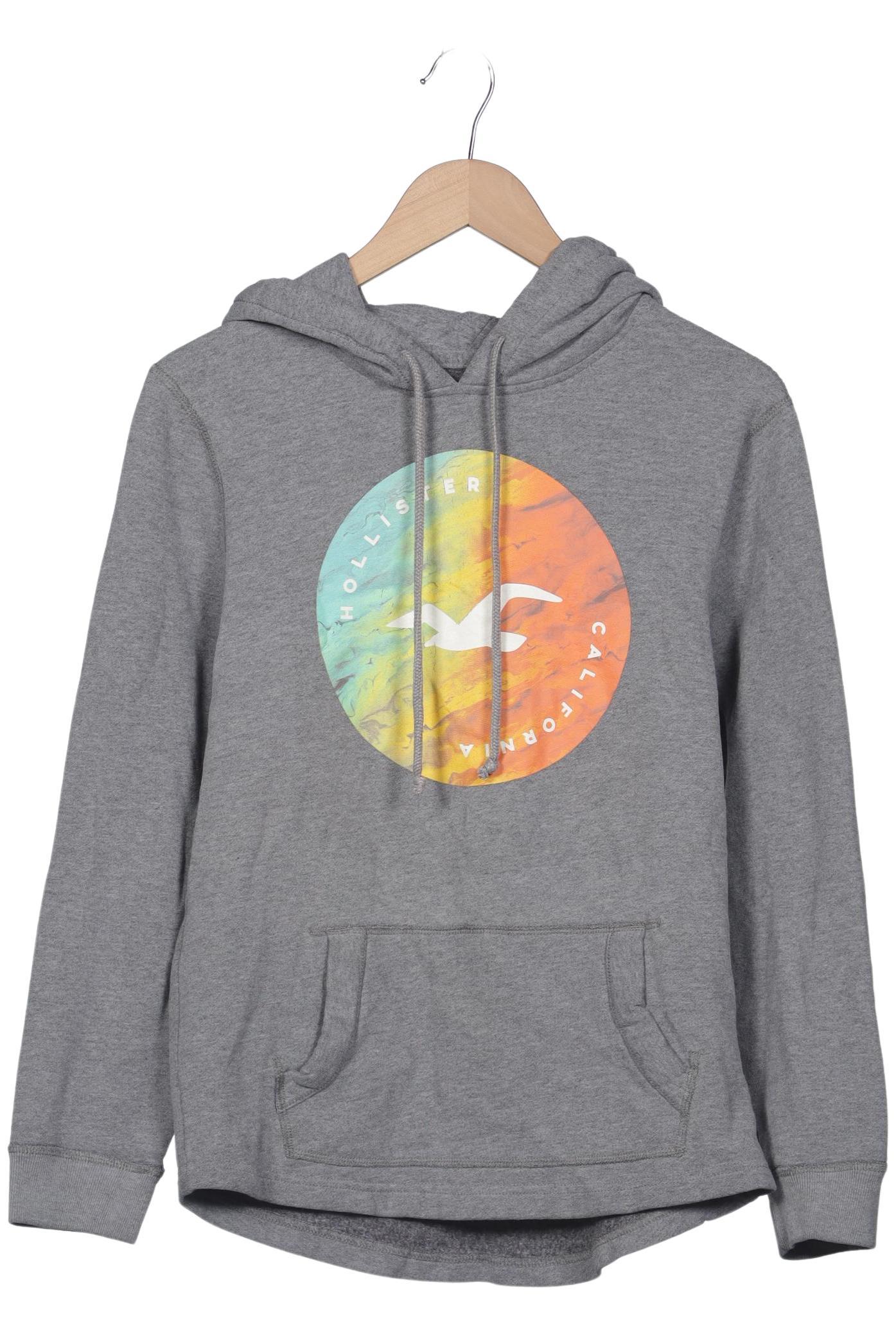 

Hollister Damen Kapuzenpullover, grau, Gr. 36