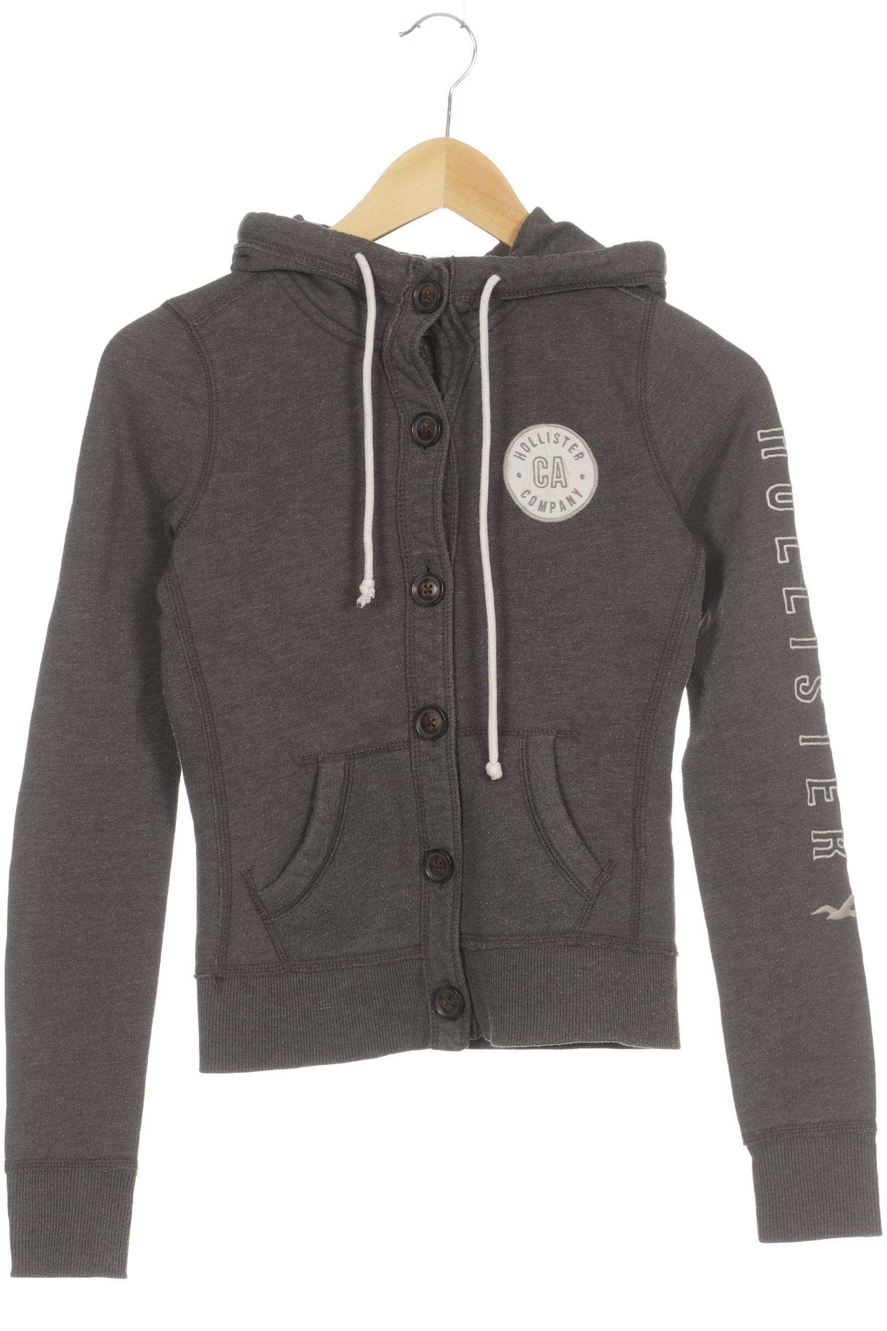 

Hollister Damen Kapuzenpullover, grau, Gr.