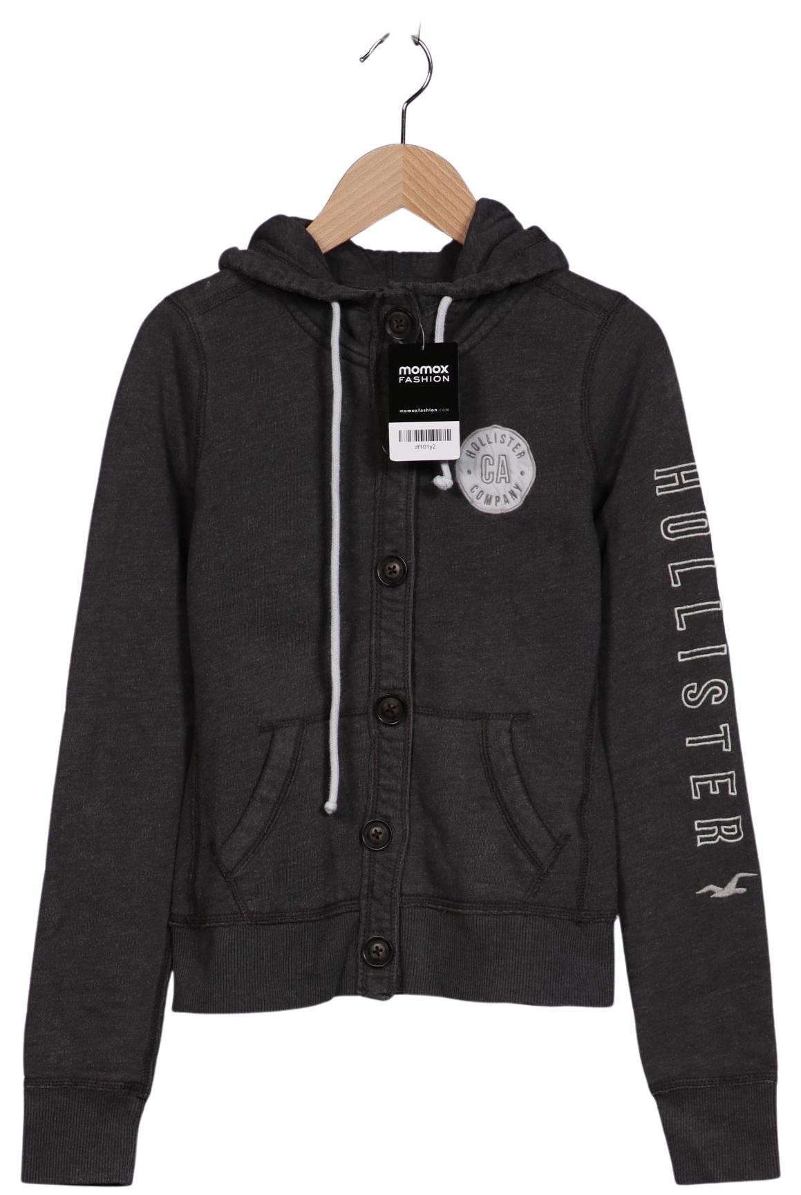 

Hollister Damen Kapuzenpullover, grau, Gr. 36