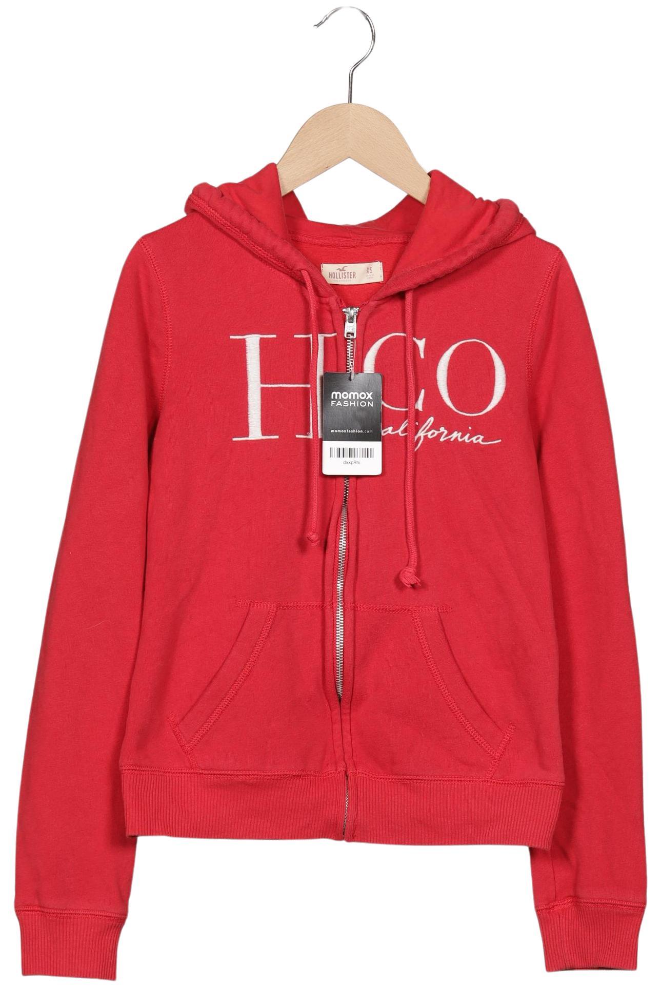 

Hollister Damen Kapuzenpullover, rot, Gr. 34