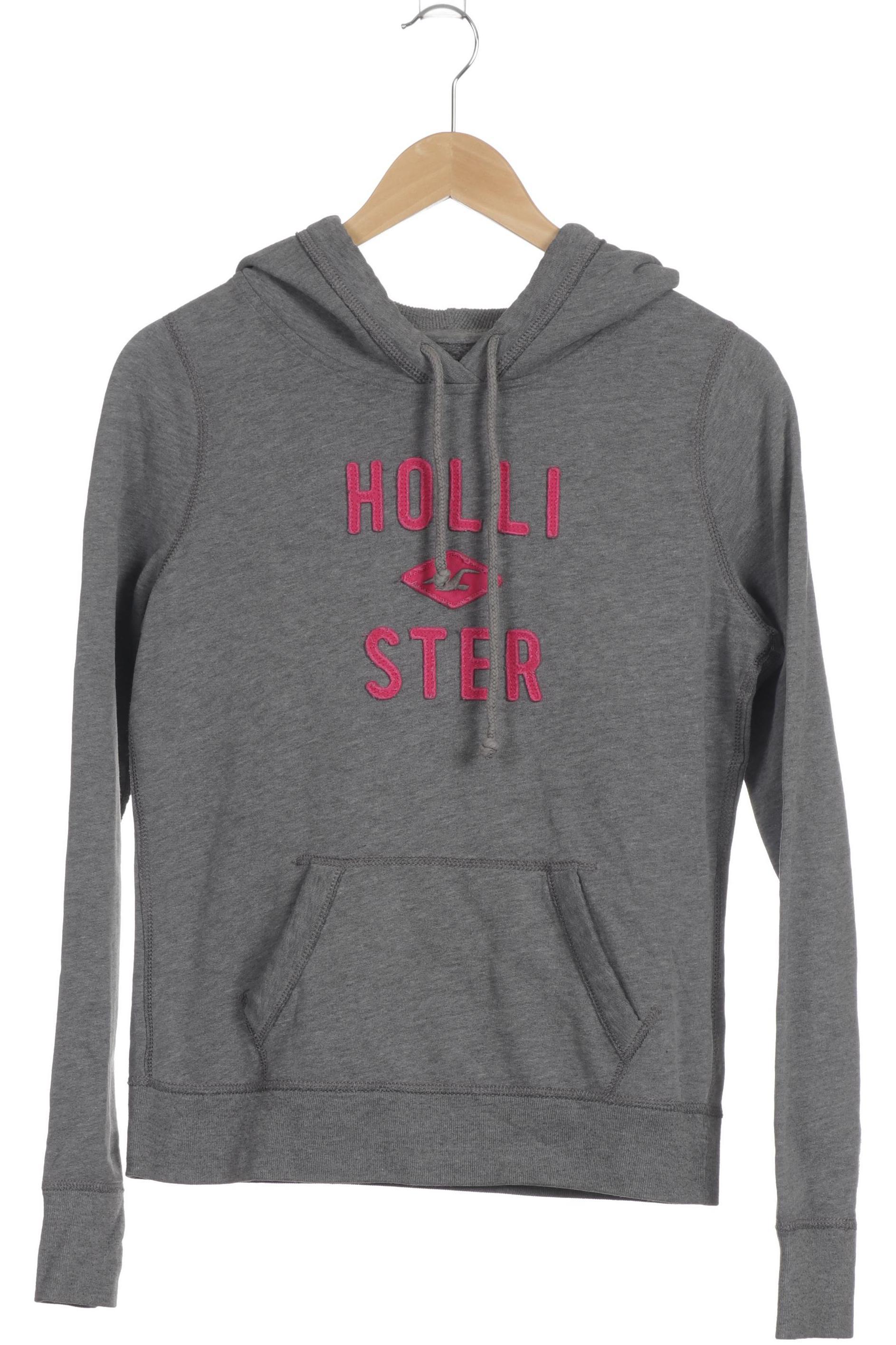 

Hollister Damen Kapuzenpullover, grau, Gr.