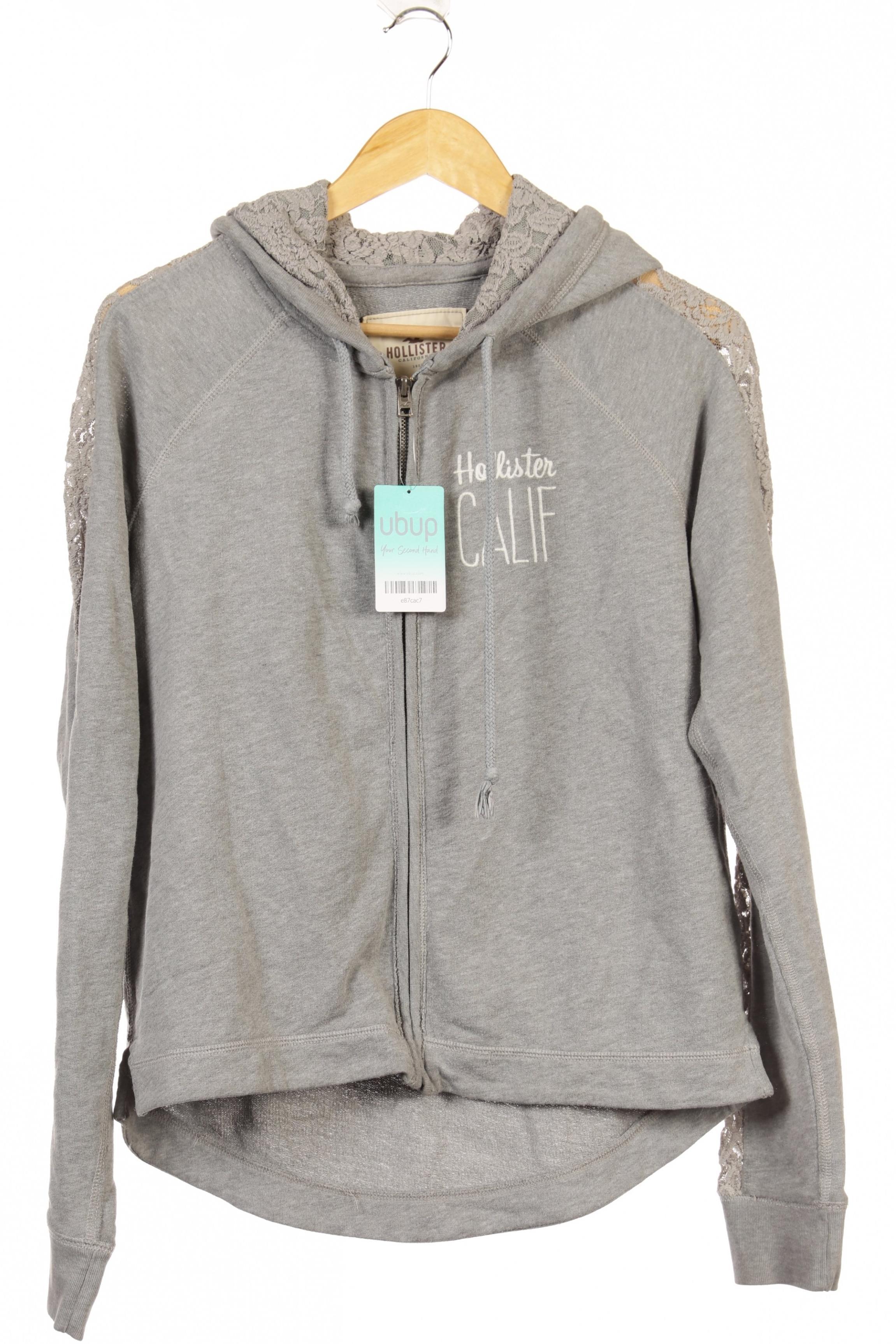 

Hollister Damen Kapuzenpullover, grau, Gr.