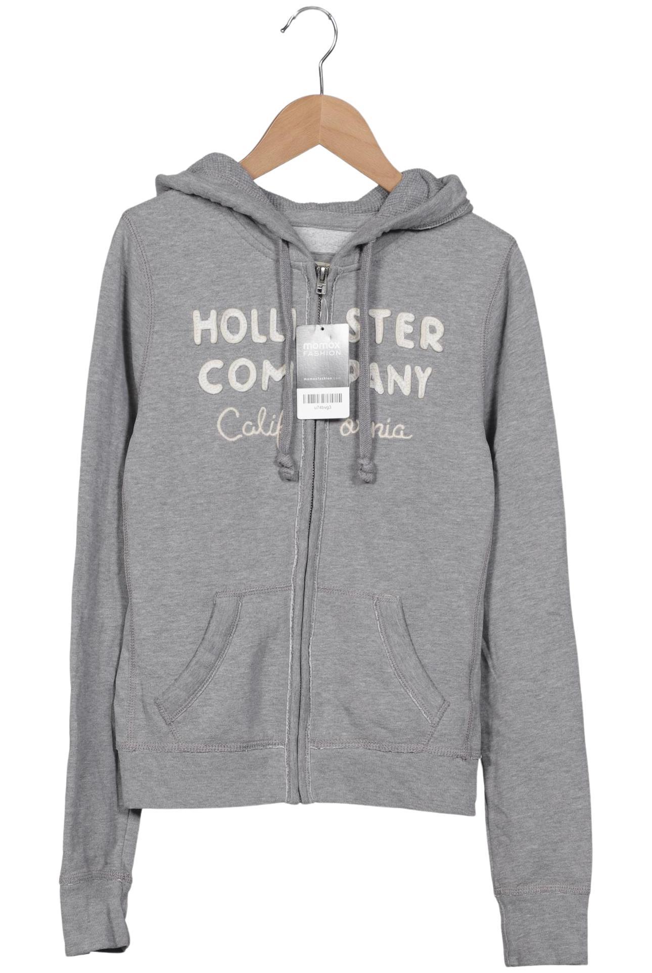 

Hollister Damen Kapuzenpullover, grau, Gr. 36