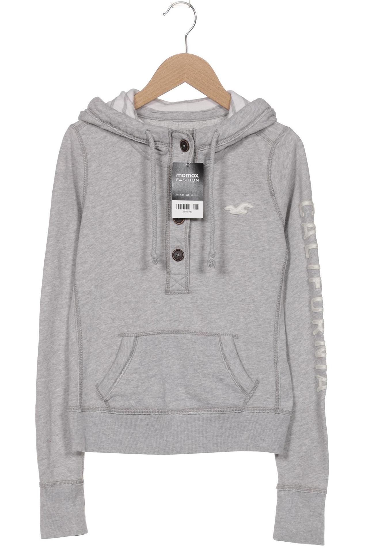 

Hollister Damen Kapuzenpullover, grau, Gr. 34