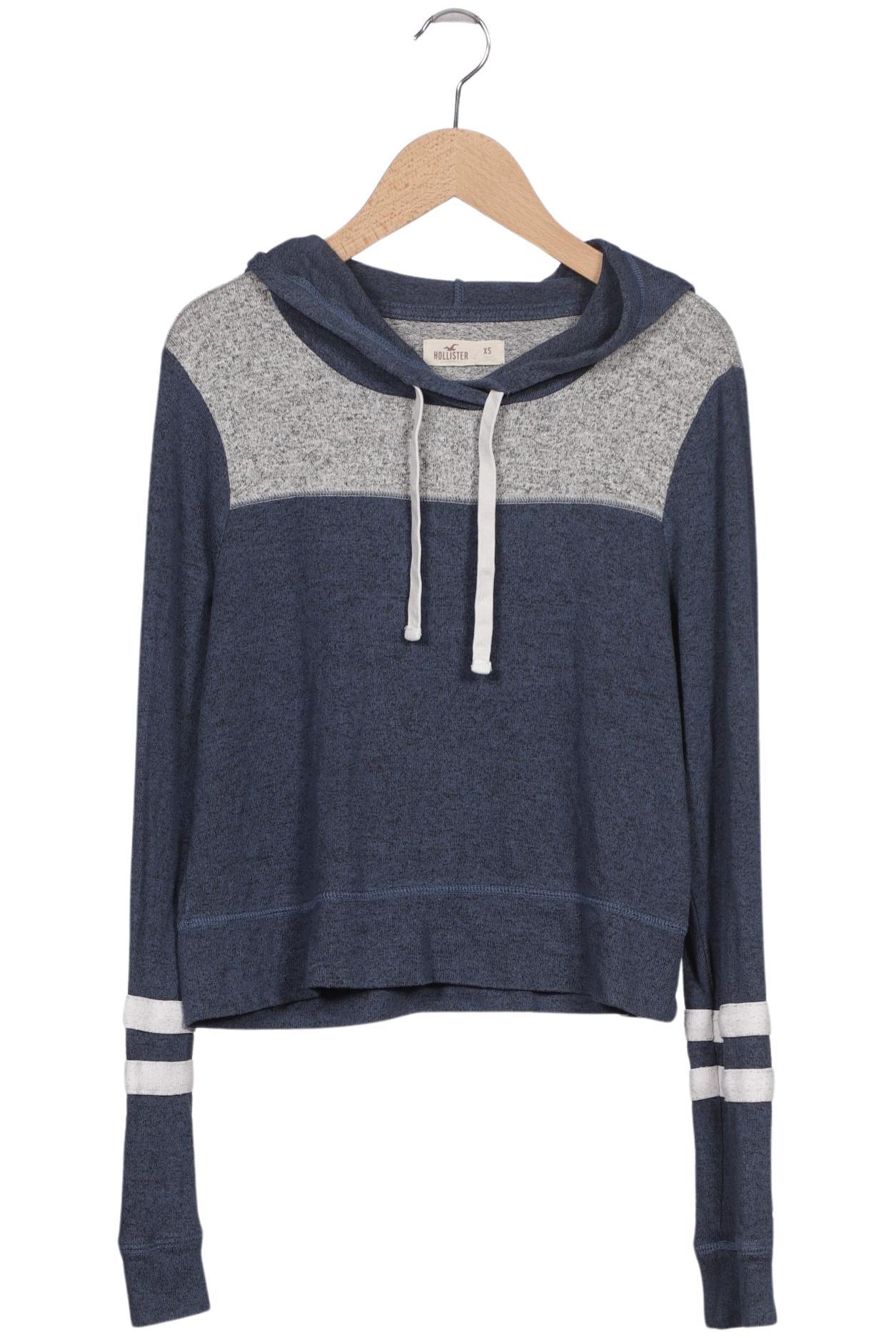 

Hollister Damen Kapuzenpullover, blau, Gr. 34