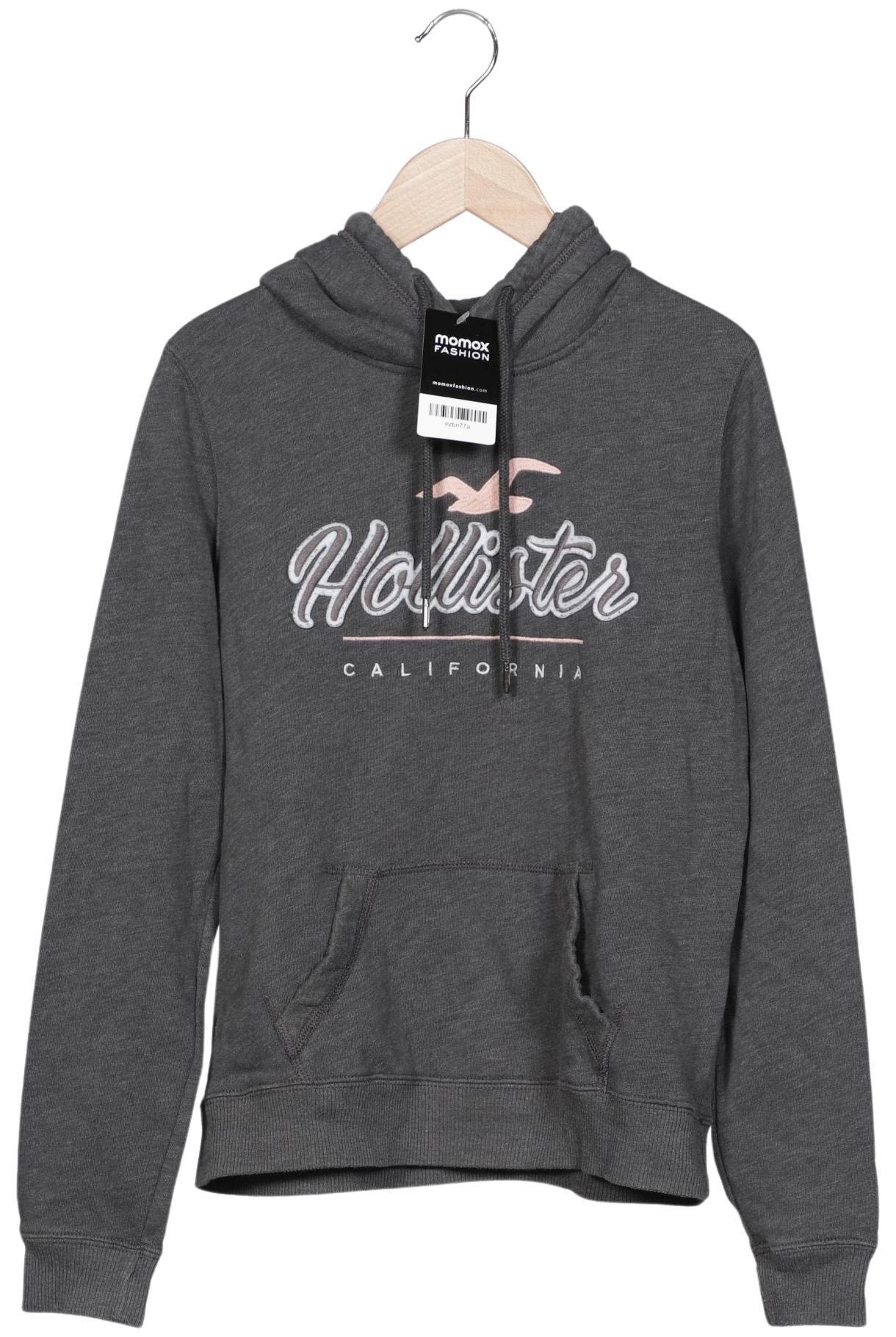 

Hollister Damen Kapuzenpullover, grau, Gr. 36