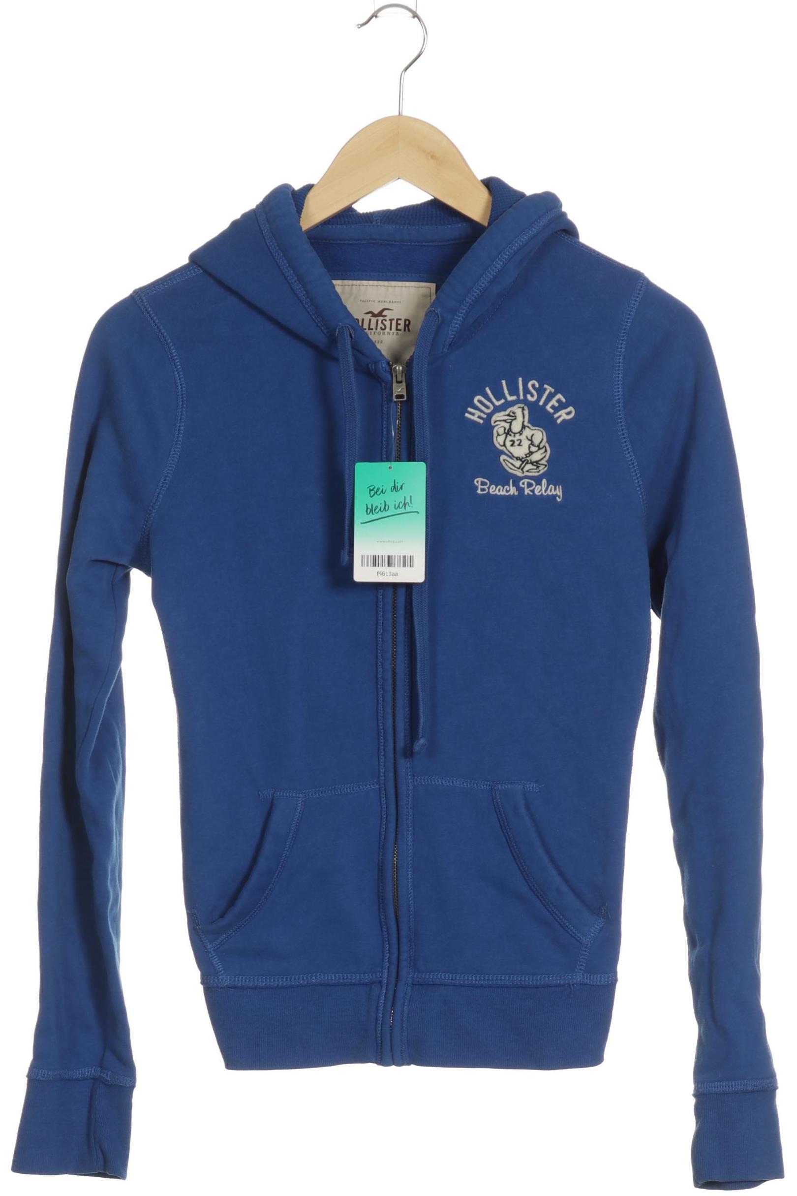 

Hollister Damen Kapuzenpullover, blau, Gr.