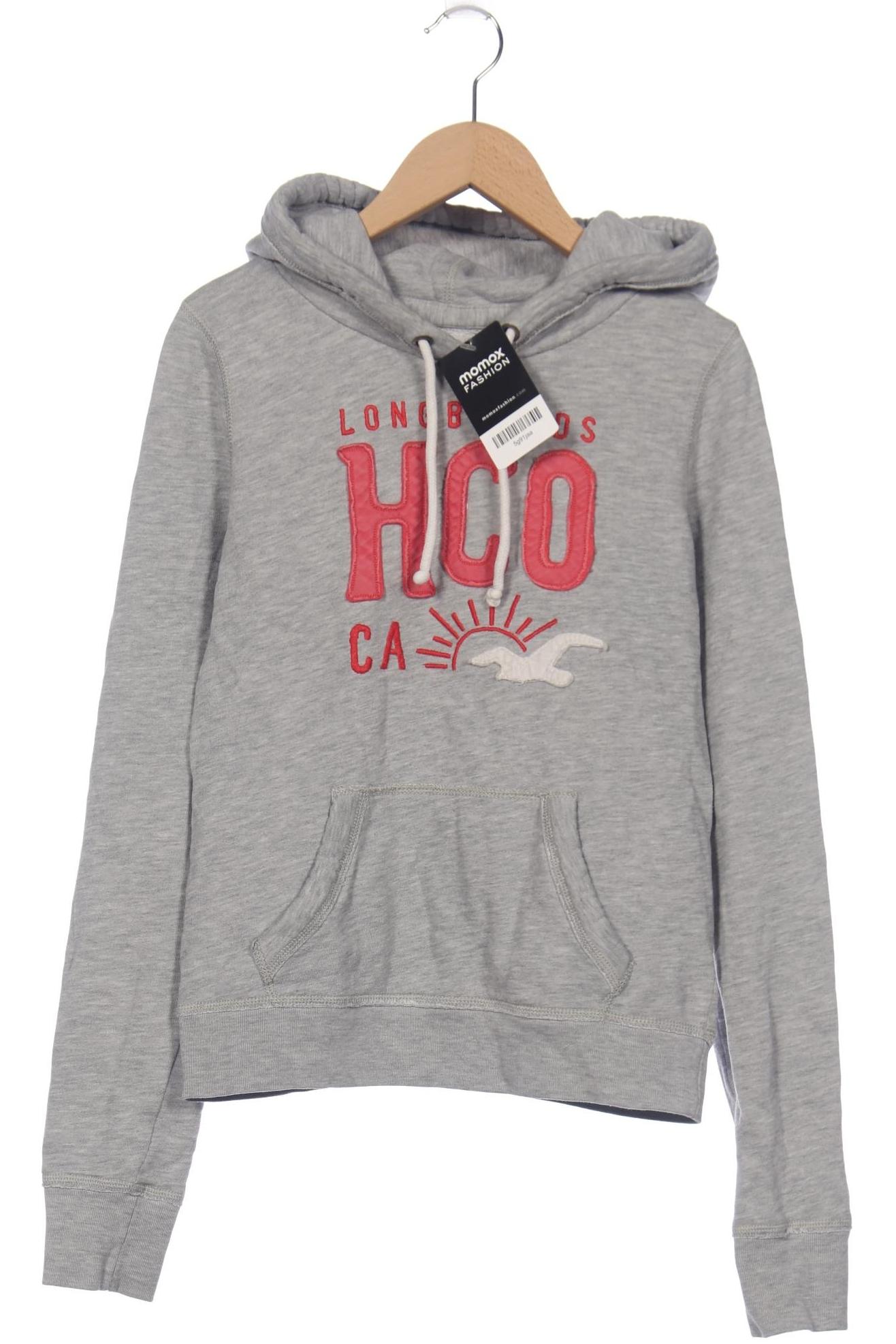 

Hollister Damen Kapuzenpullover, grau, Gr. 36