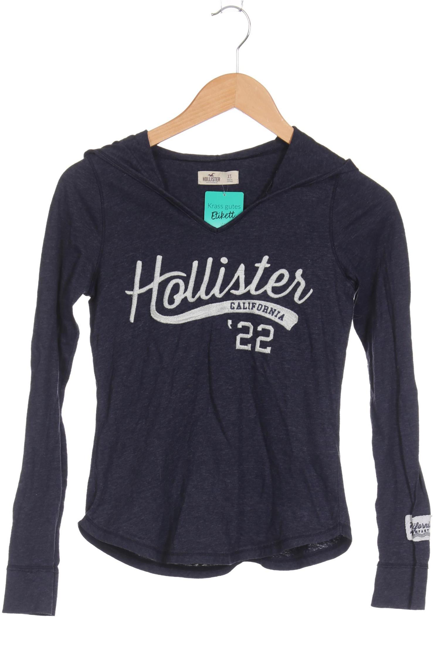 

Hollister Damen Kapuzenpullover, blau, Gr. 34