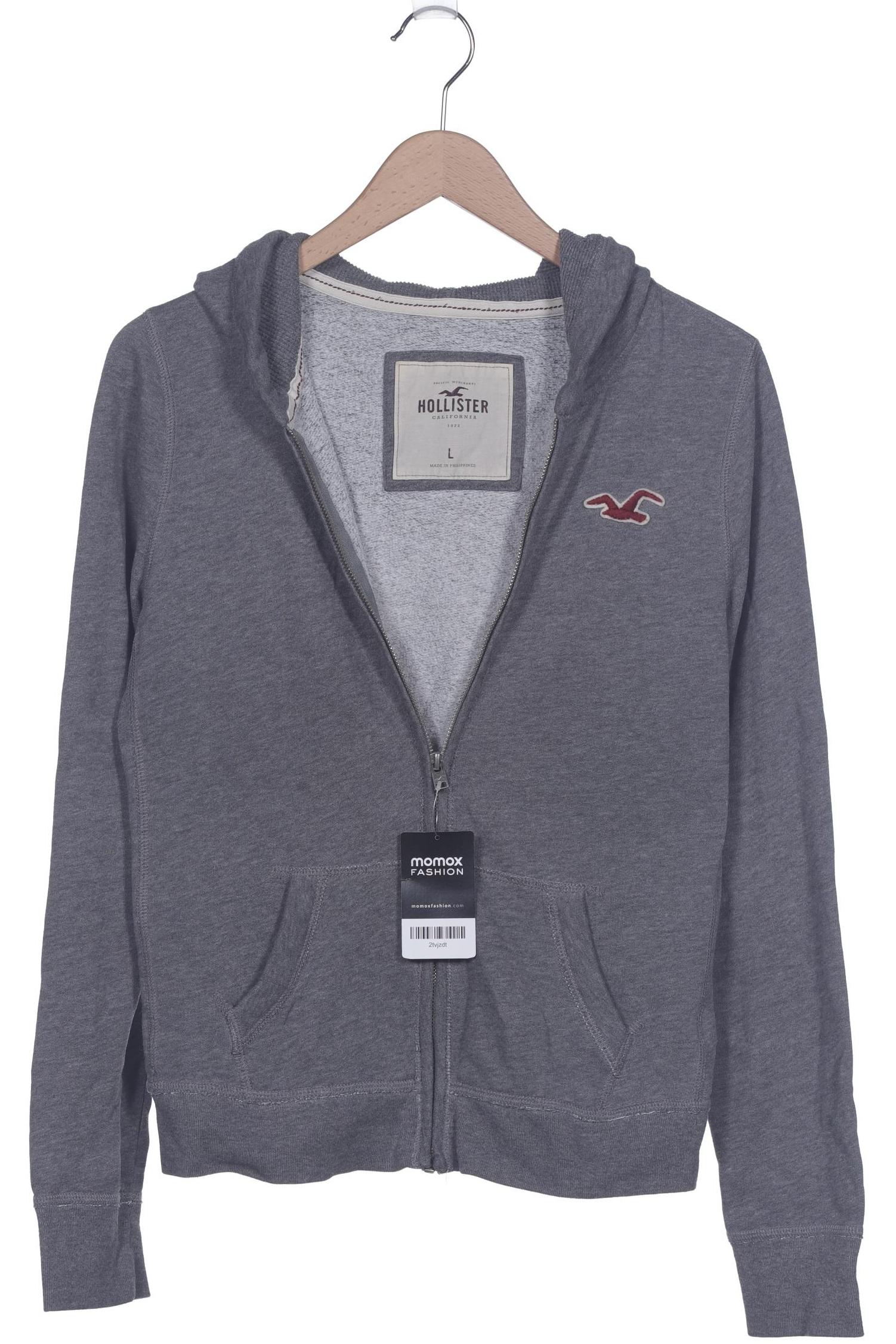

Hollister Damen Kapuzenpullover, grau, Gr. 42