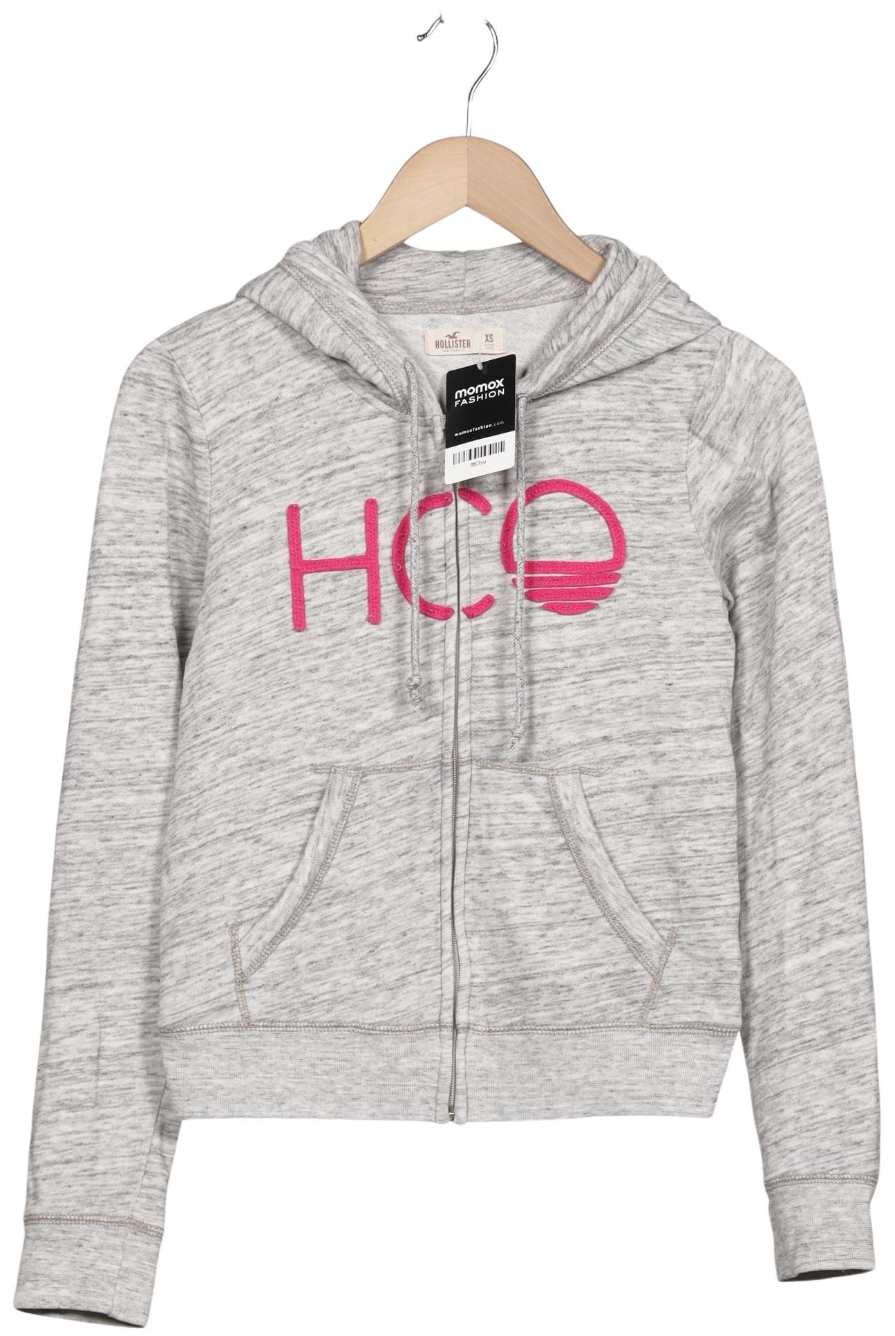 

Hollister Damen Kapuzenpullover, grau, Gr. 34