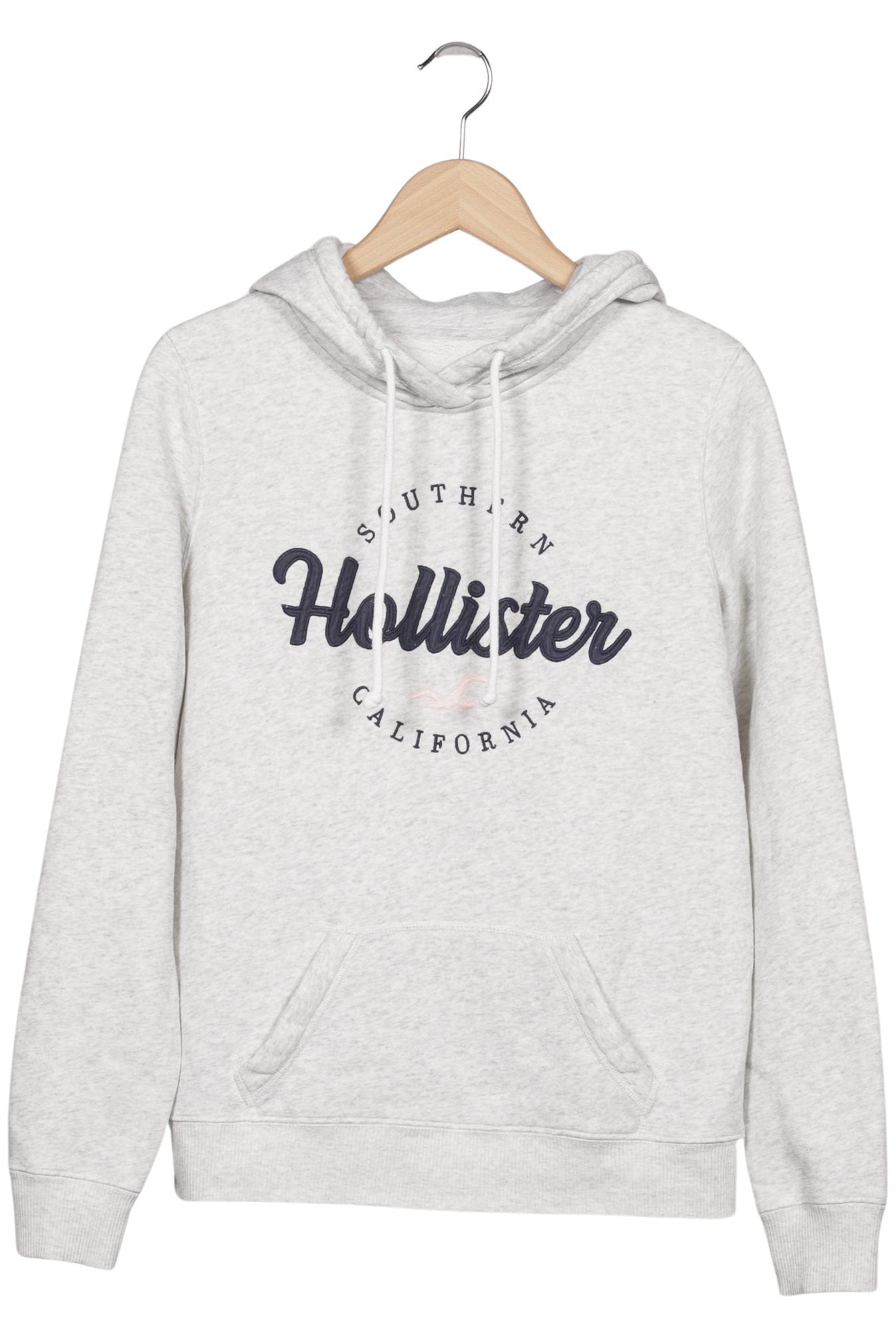 

Hollister Damen Kapuzenpullover, grau, Gr. 36