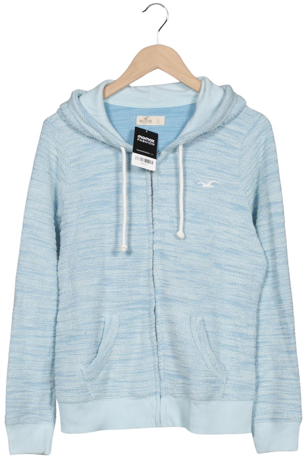 

Hollister Damen Kapuzenpullover, hellblau, Gr. 42