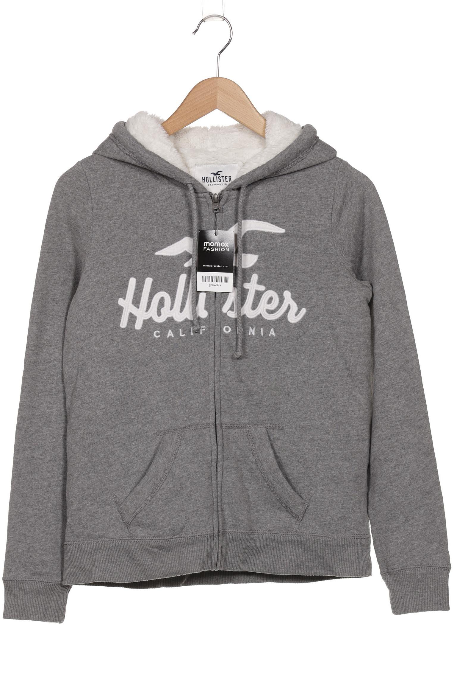 

Hollister Damen Kapuzenpullover, grau, Gr. 36