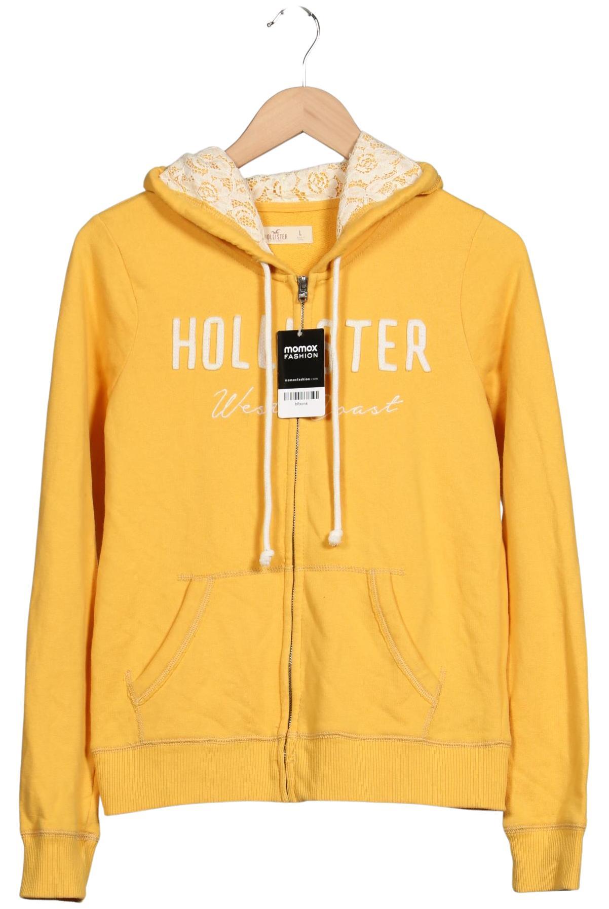 

Hollister Damen Kapuzenpullover, gelb, Gr. 42