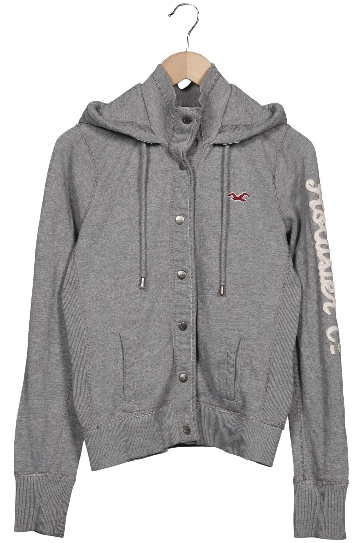 

Hollister Damen Kapuzenpullover, grau, Gr. 42