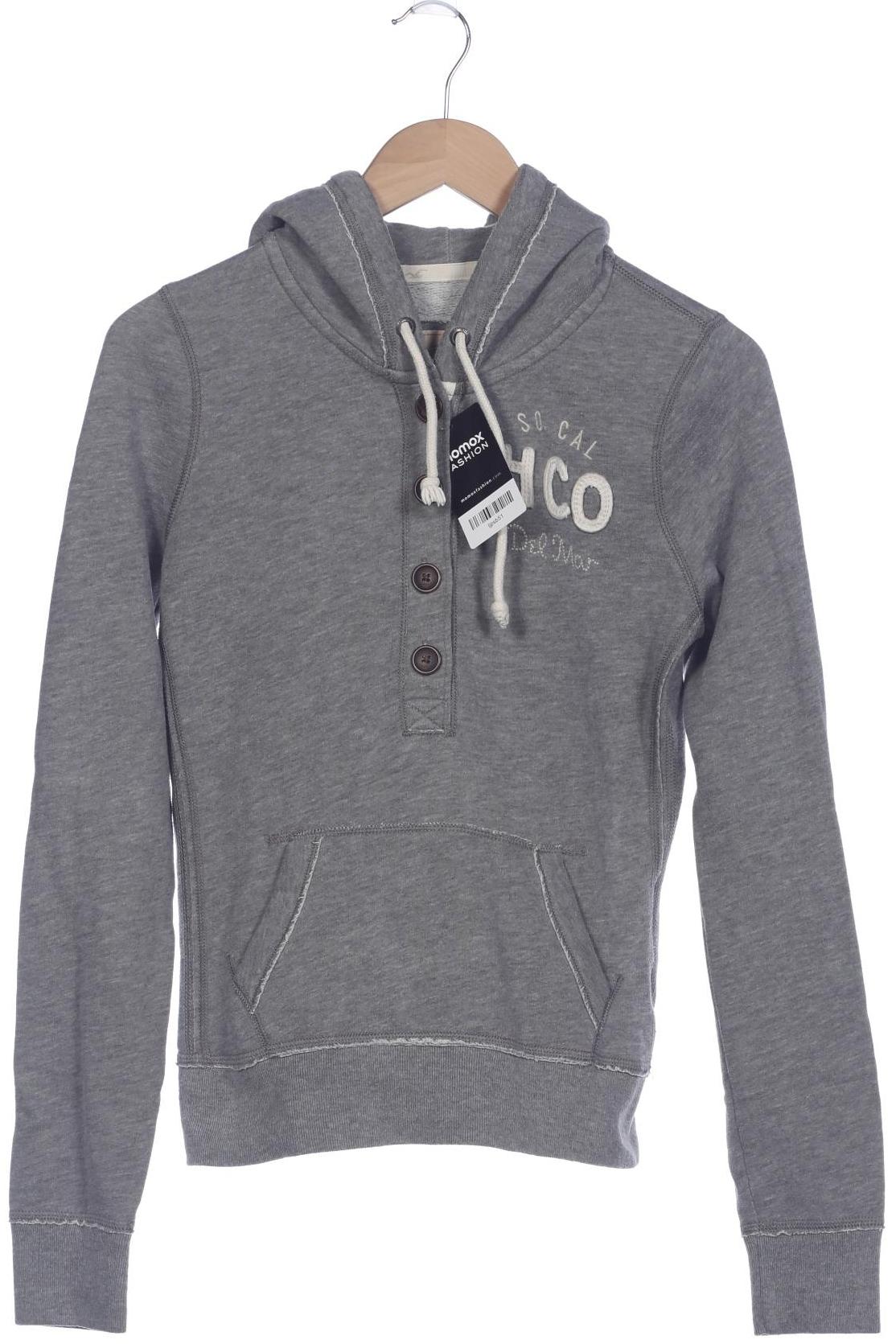 

Hollister Damen Kapuzenpullover, grau, Gr. 38