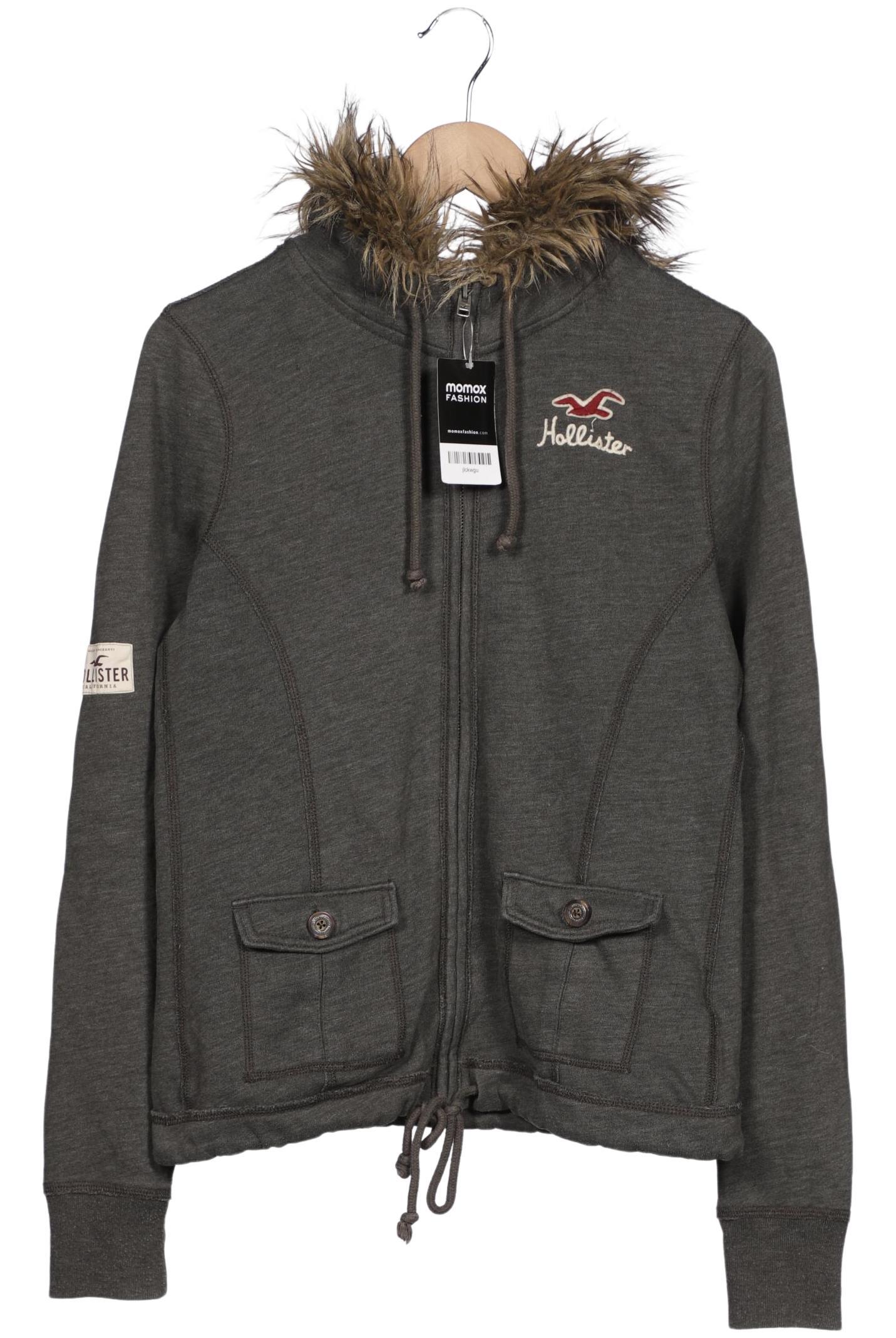 

Hollister Damen Kapuzenpullover, grau, Gr. 42
