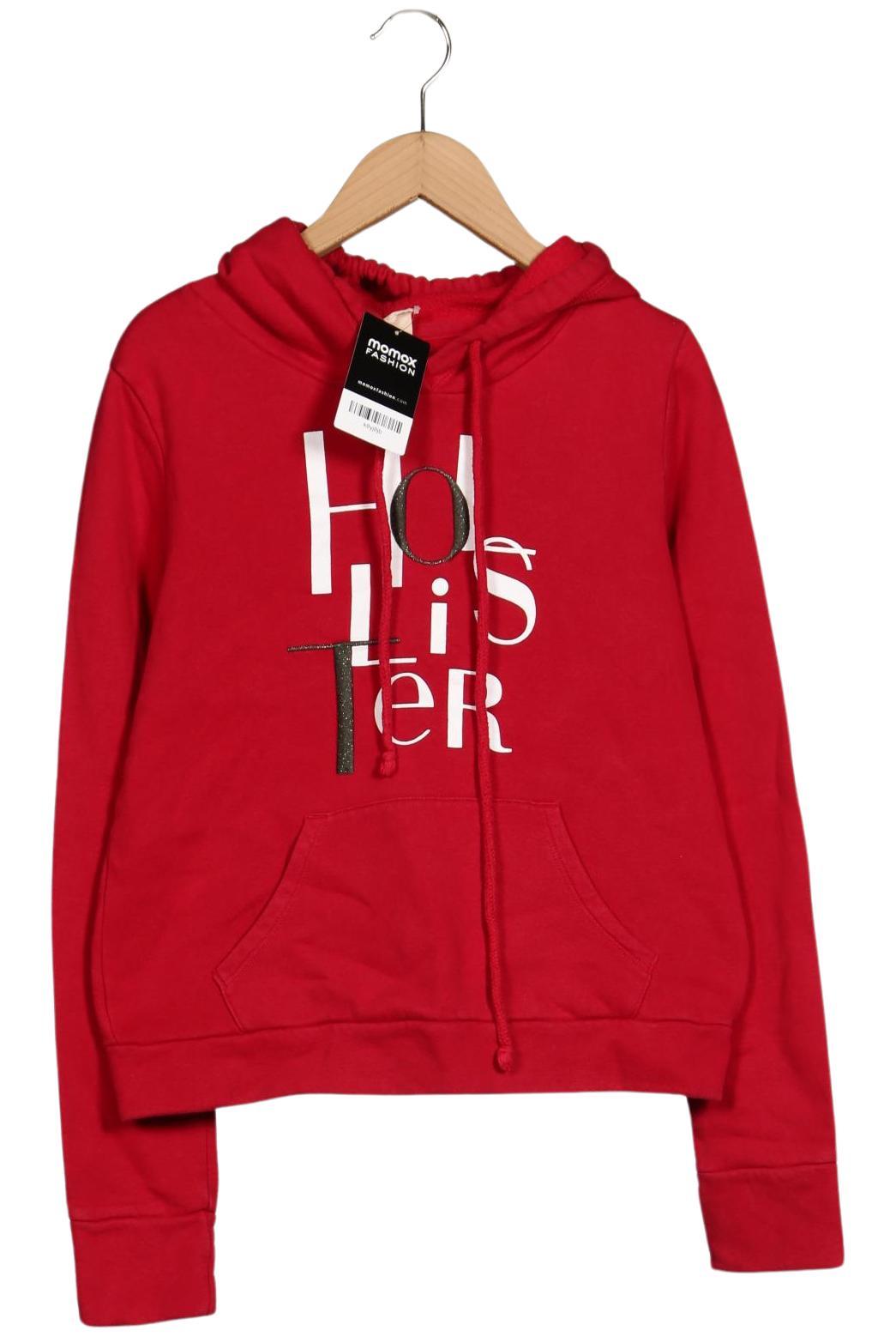 

Hollister Damen Kapuzenpullover, rot, Gr. 34