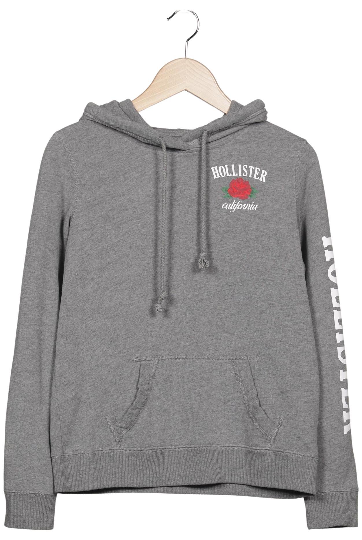 

Hollister Damen Kapuzenpullover, grau, Gr. 36