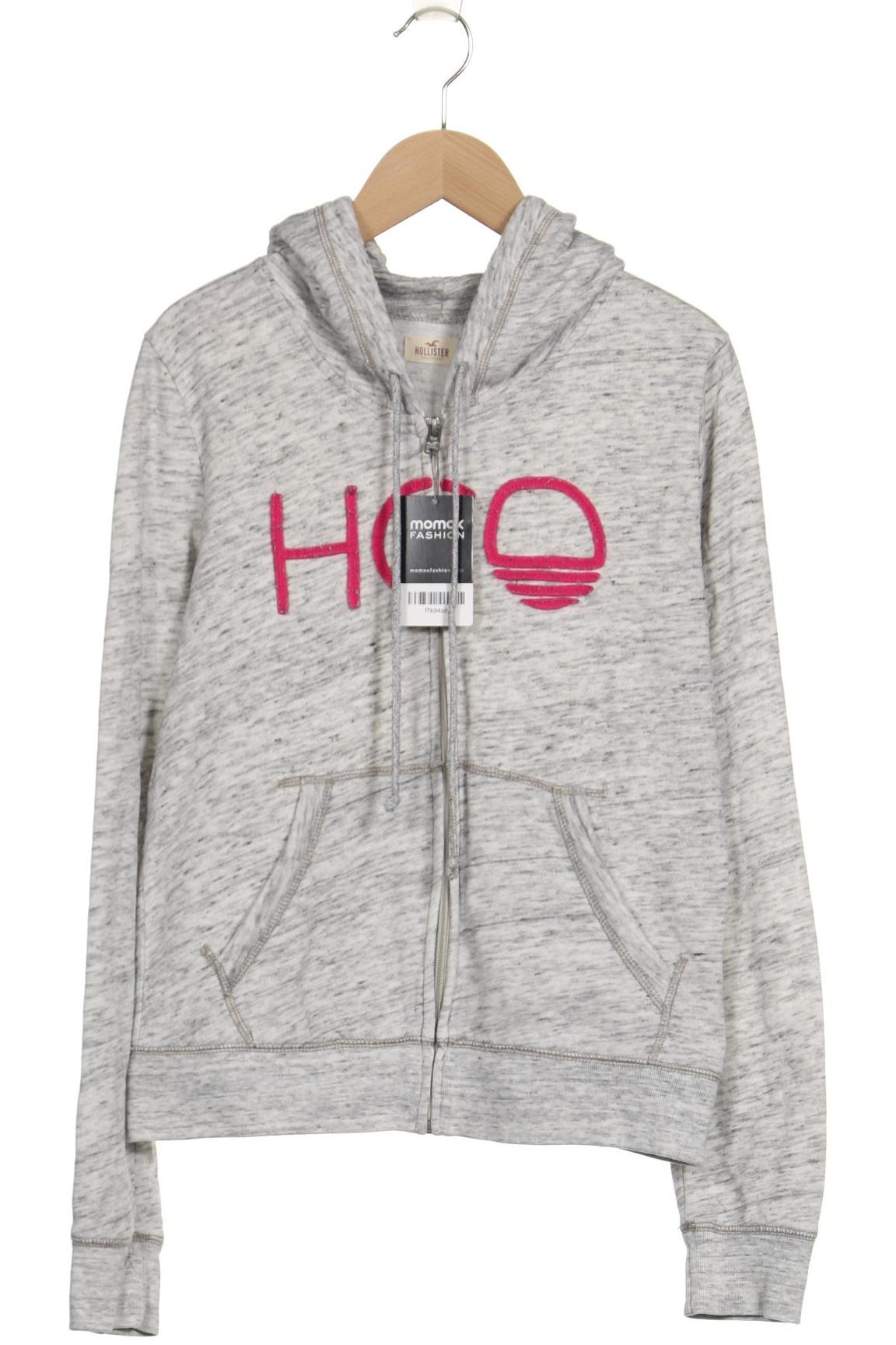 

Hollister Damen Kapuzenpullover, grau, Gr. 36