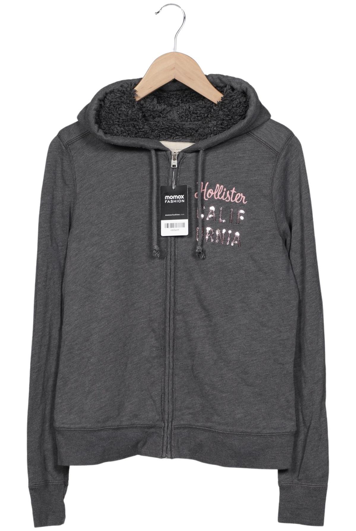 

Hollister Damen Kapuzenpullover, grau, Gr. 42
