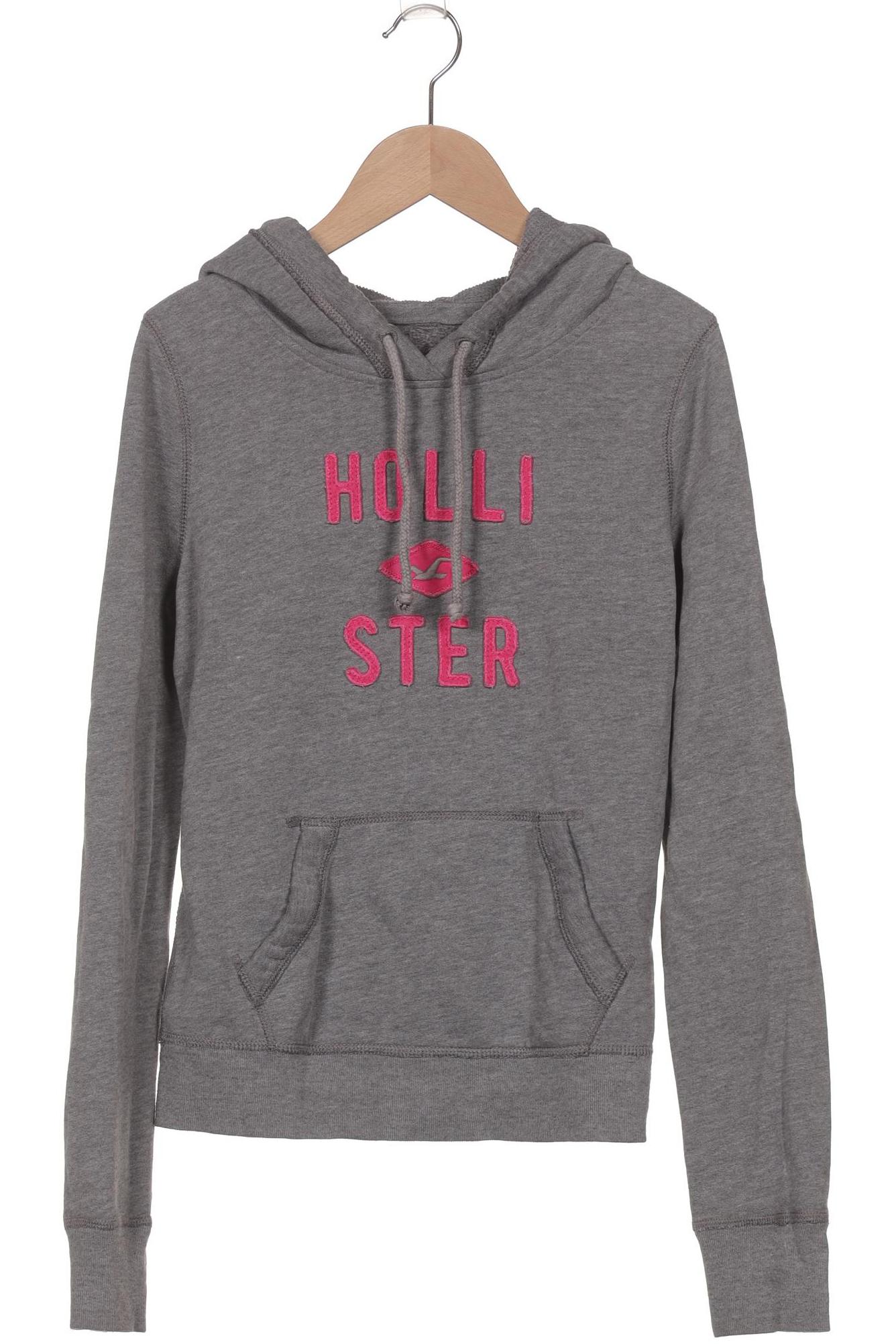 

Hollister Damen Kapuzenpullover, grau, Gr. 36