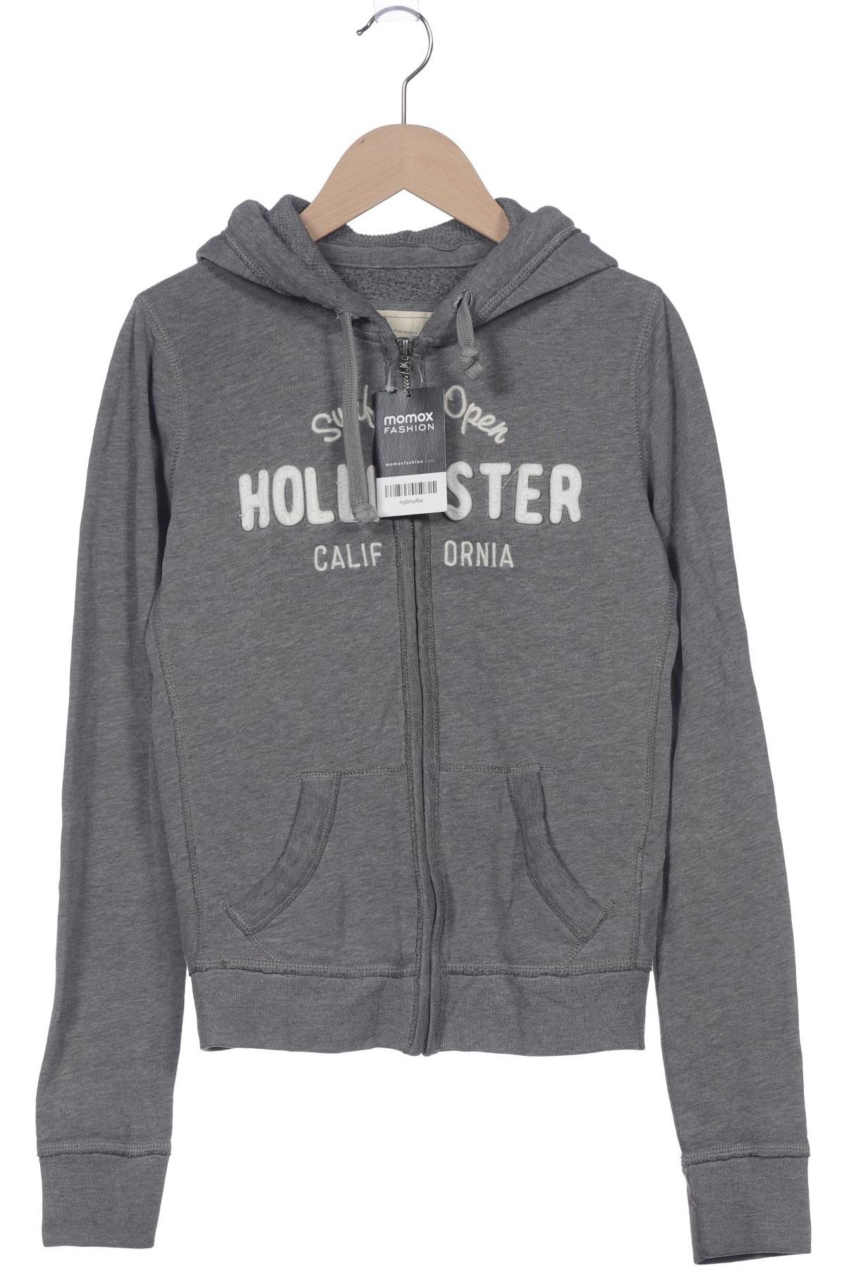 

Hollister Damen Kapuzenpullover, grau, Gr. 36