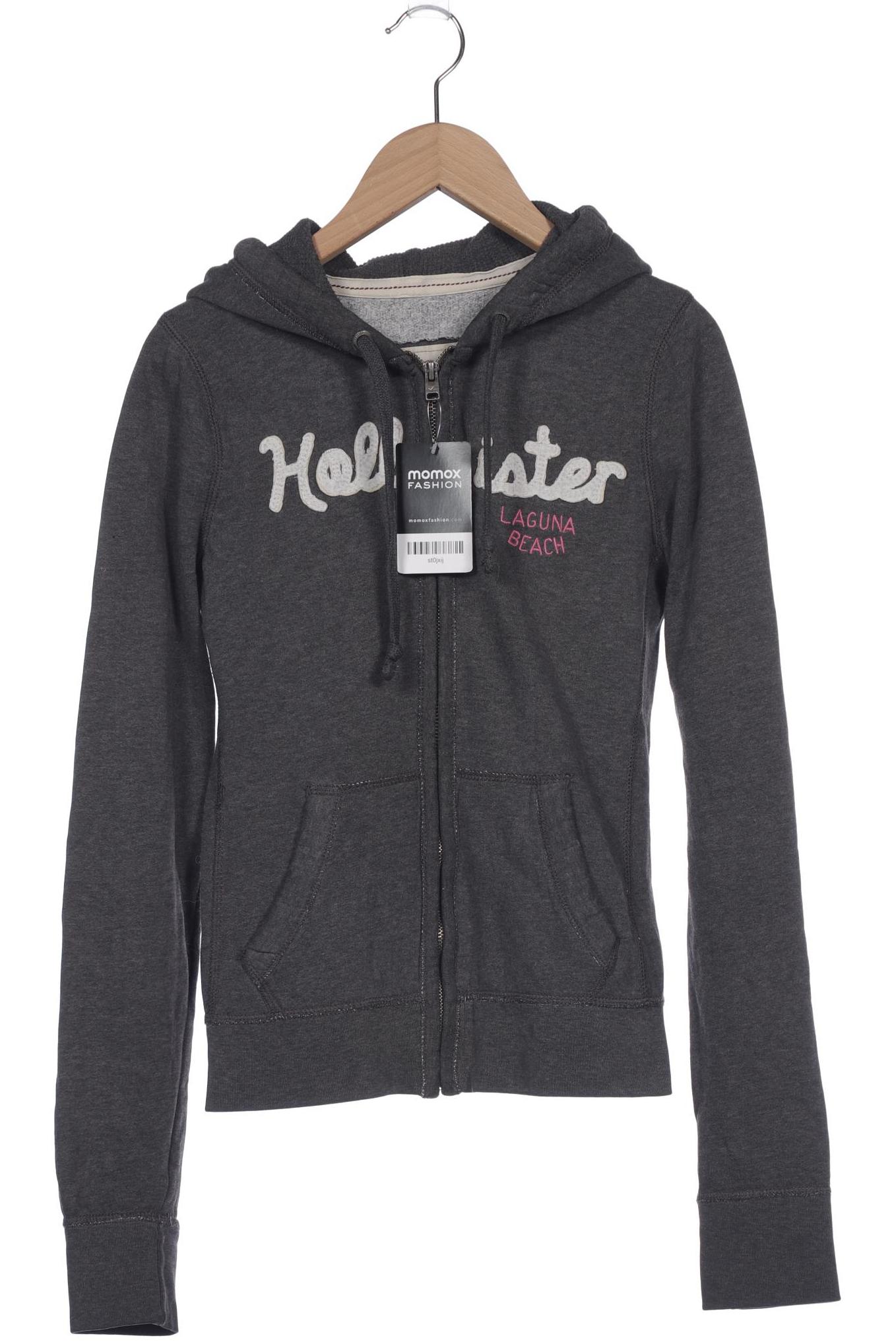 

Hollister Damen Kapuzenpullover, grau, Gr. 36