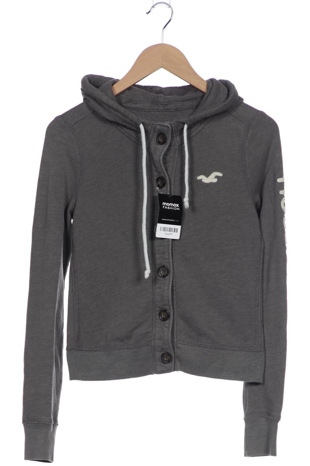 

Hollister Damen Kapuzenpullover, grau, Gr. 36