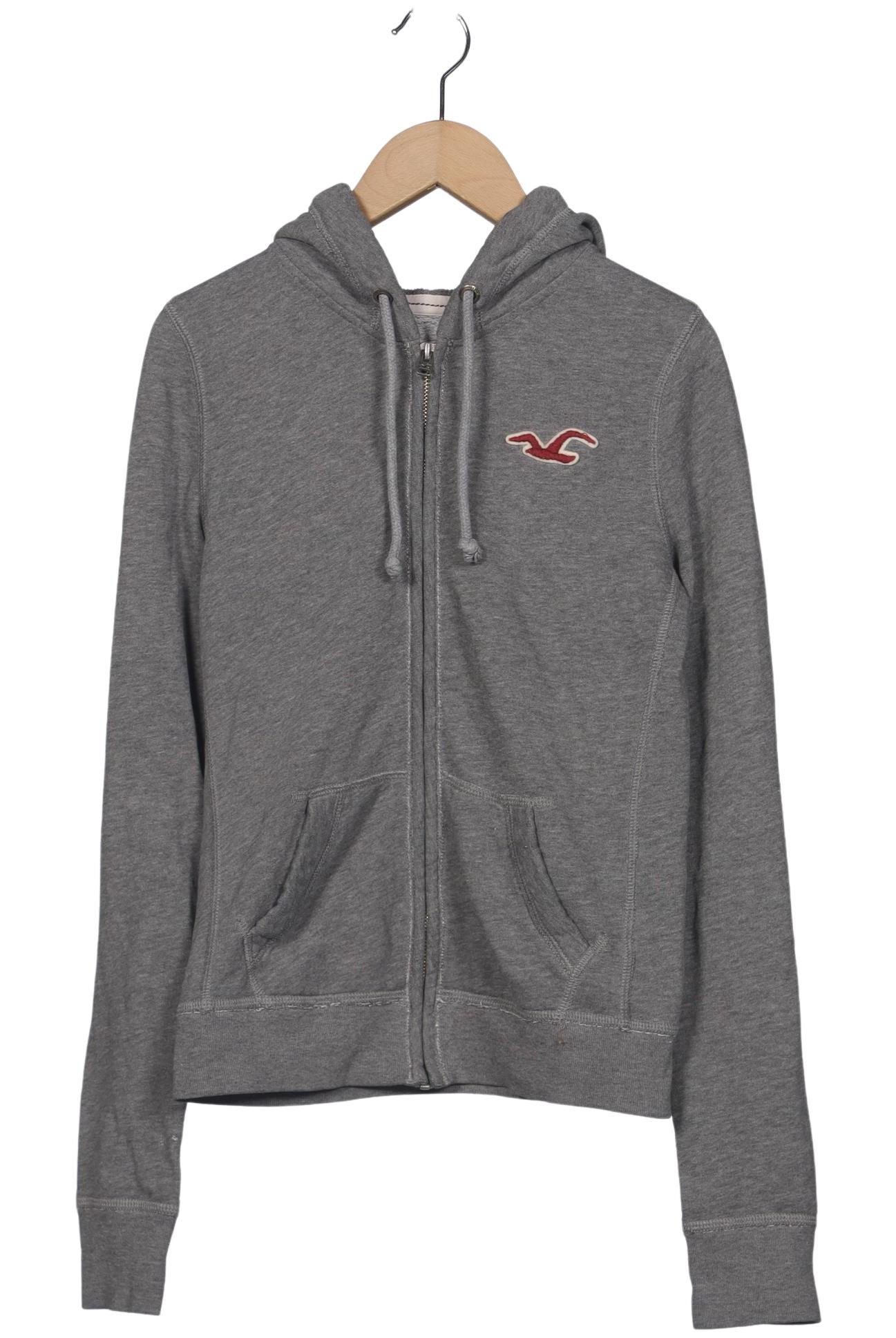 

Hollister Damen Kapuzenpullover, grau, Gr. 36