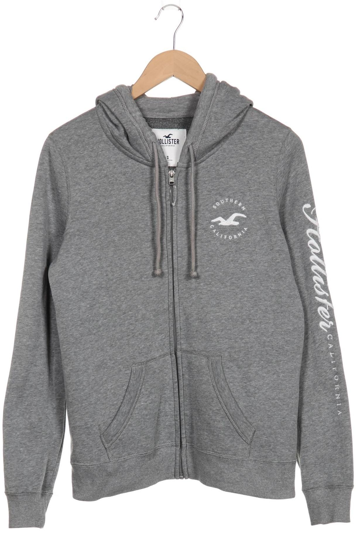 

Hollister Damen Kapuzenpullover, grau, Gr. 36