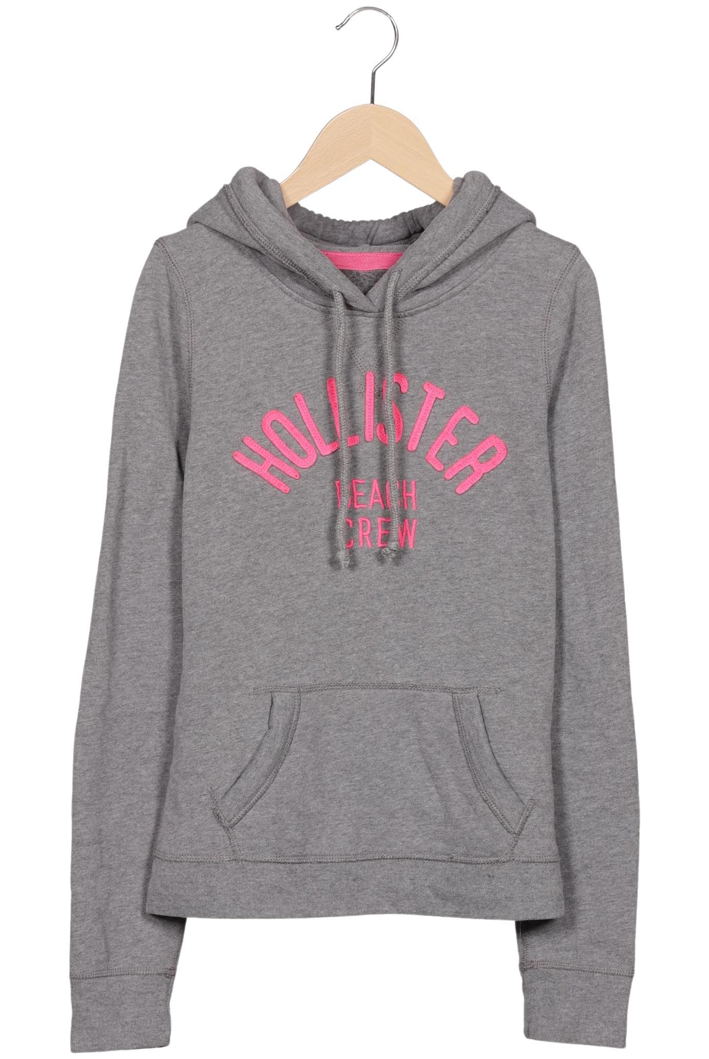 

Hollister Damen Kapuzenpullover, grau, Gr. 36