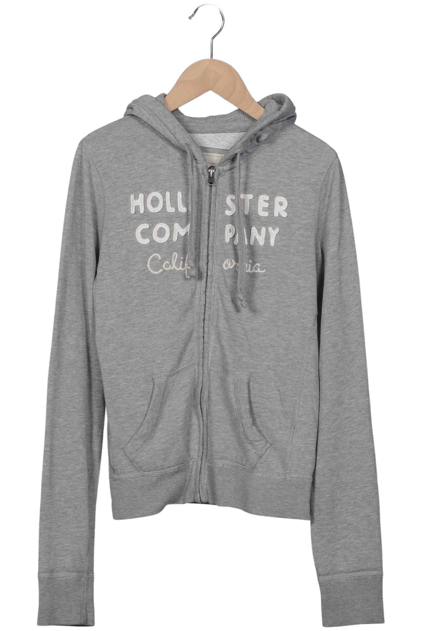 

Hollister Damen Kapuzenpullover, grau, Gr. 36