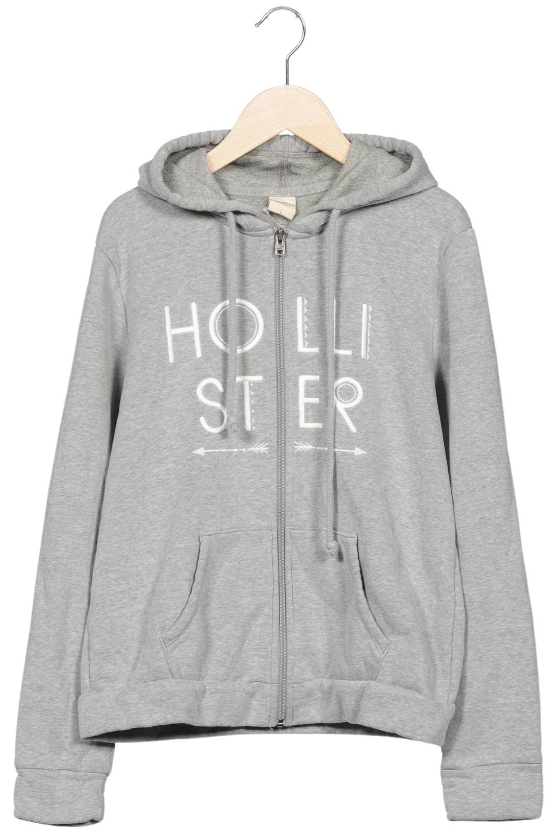 

Hollister Damen Kapuzenpullover, grau, Gr. 42