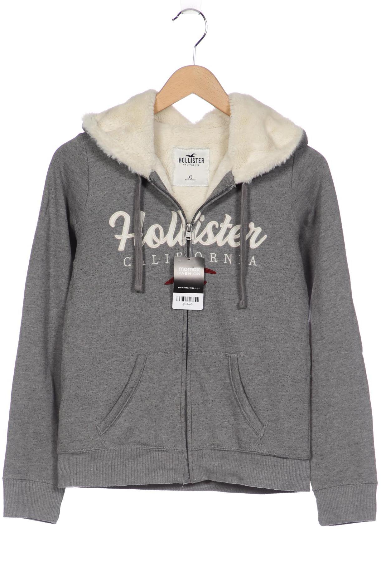 

Hollister Damen Kapuzenpullover, grau, Gr. 34