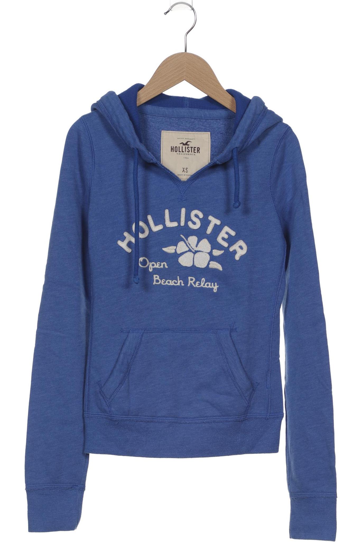 

Hollister Damen Kapuzenpullover, blau, Gr. 34