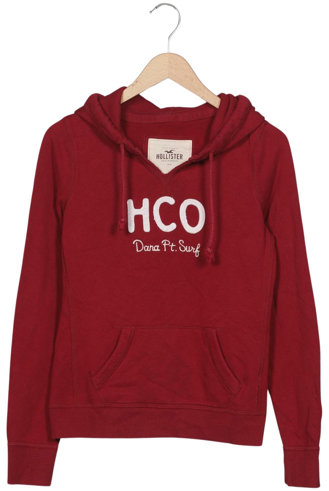 

Hollister Damen Kapuzenpullover, rot, Gr. 38