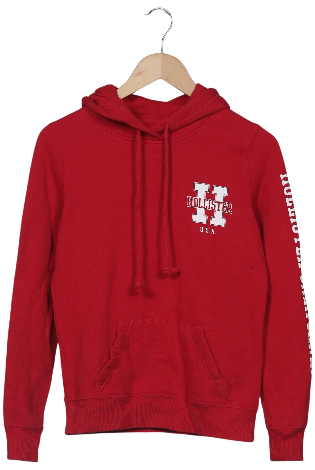 

Hollister Damen Kapuzenpullover, rot, Gr. 34
