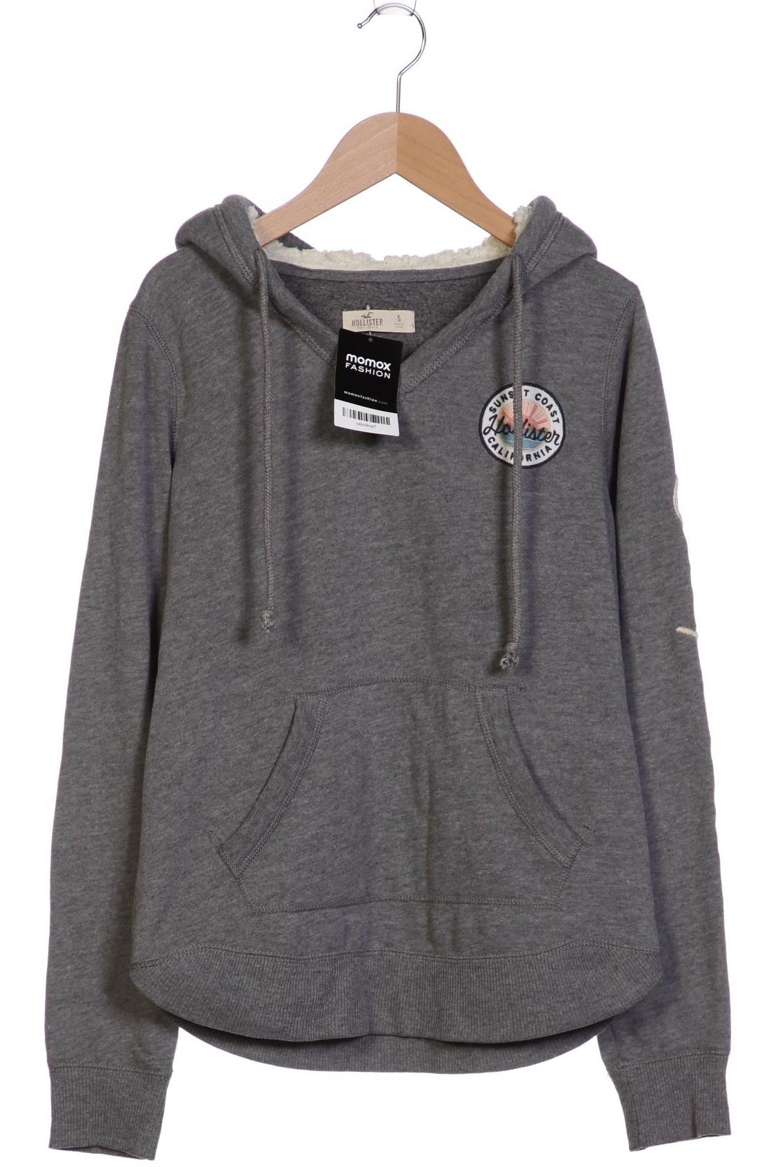 

Hollister Damen Kapuzenpullover, grau, Gr. 36