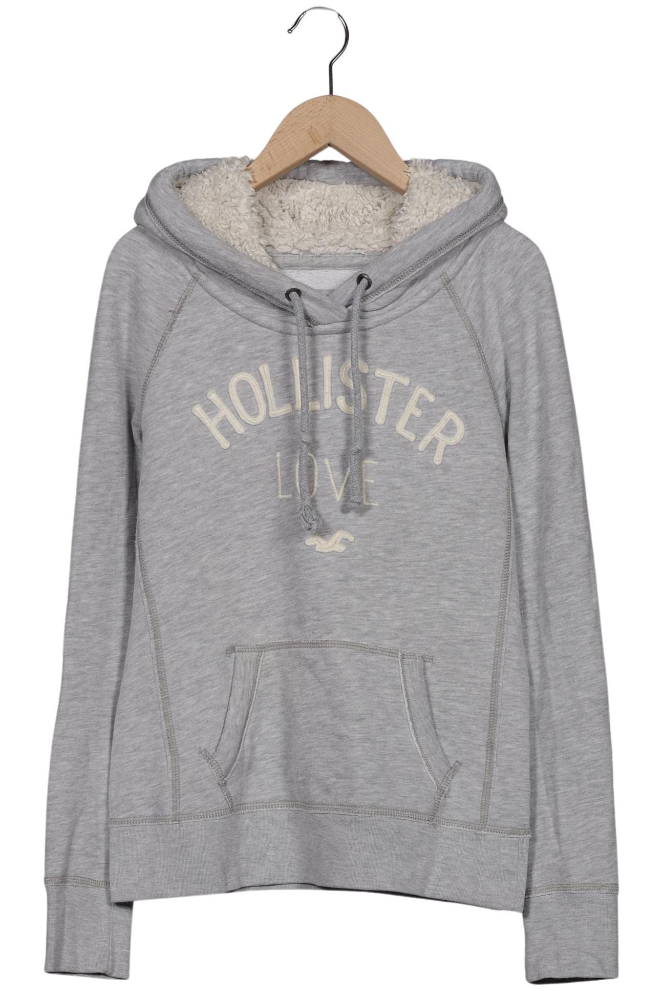 

Hollister Damen Kapuzenpullover, grau, Gr. 36