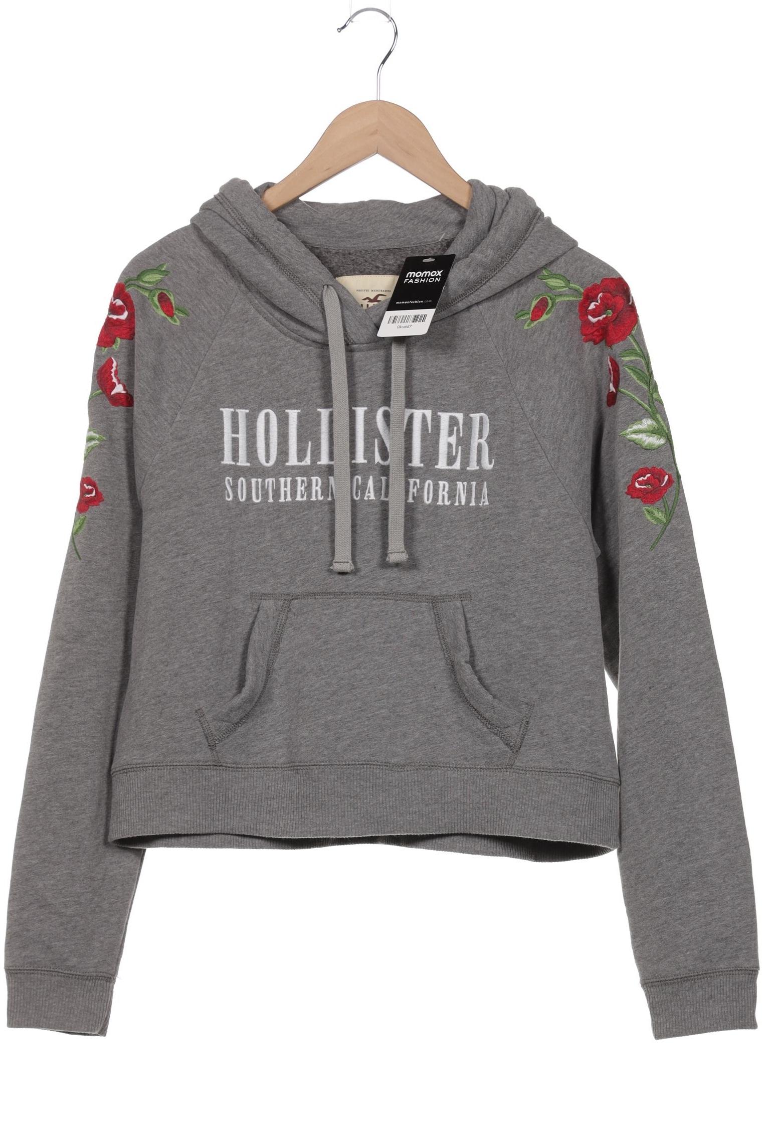 

Hollister Damen Kapuzenpullover, grau, Gr. 38
